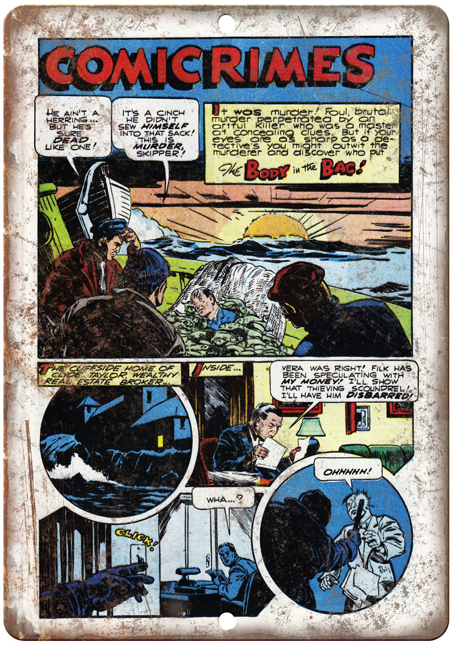Penalty Comicrimes Vitage Comic Strip 12
