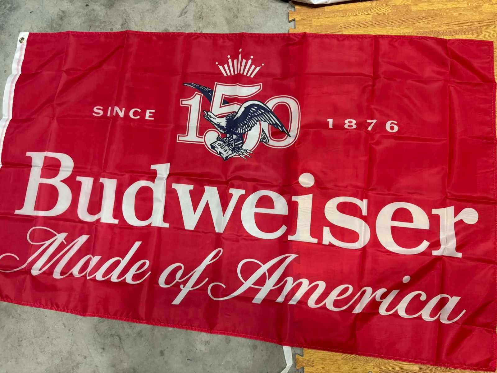 Budweiser 3x5 Flag Made of America Banner Beer Flag Mancavedecor Bar Wall Decor