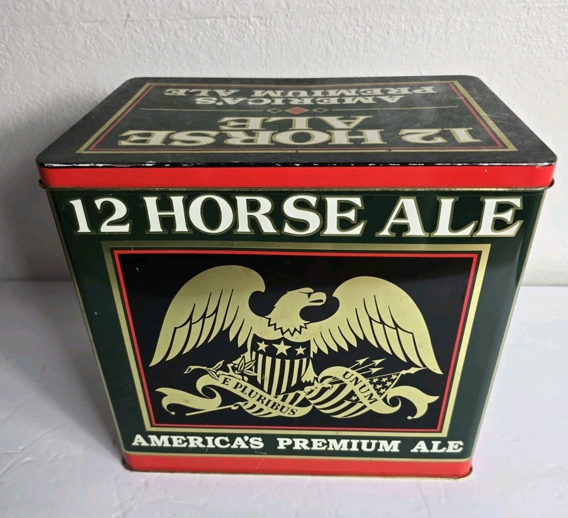 Vintage Collectable Tin 12 Horse Ale From Genesee America's Premium Ale