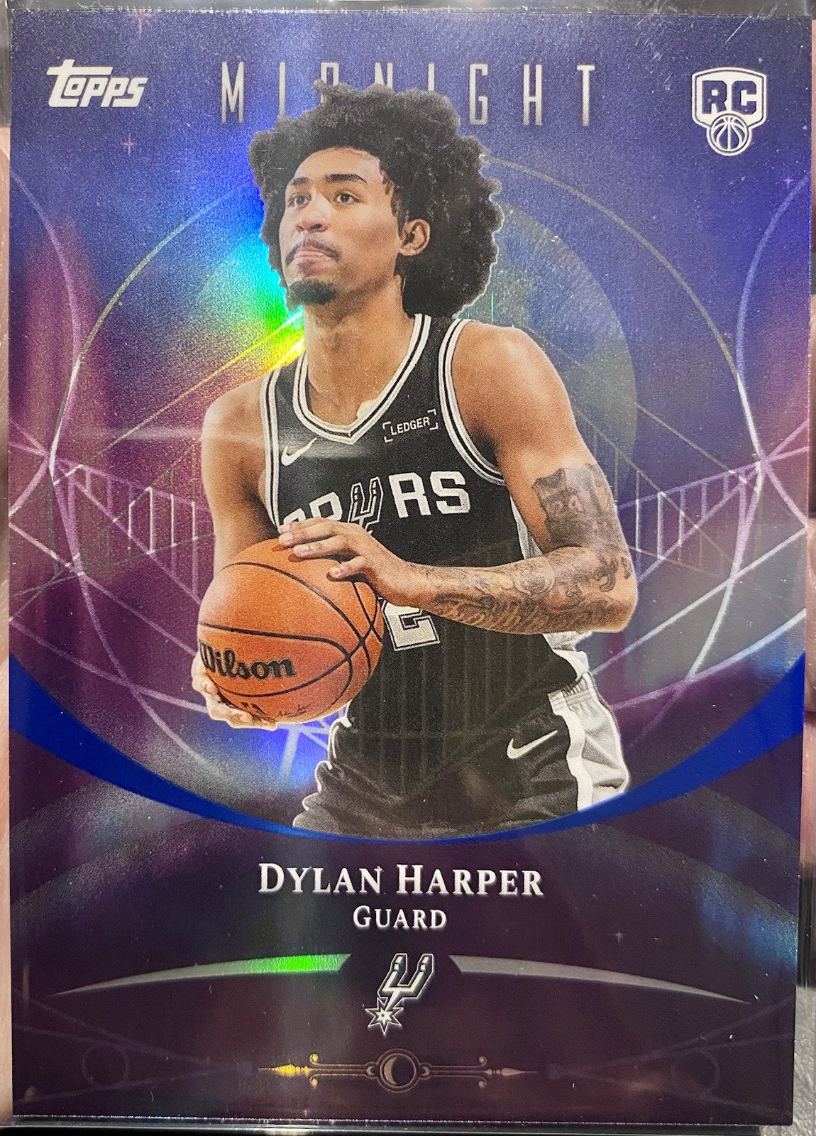 Topps Midnight 2025 Dylan Harper RC Rookie #62 San Antonio Spurs NBA Basketball