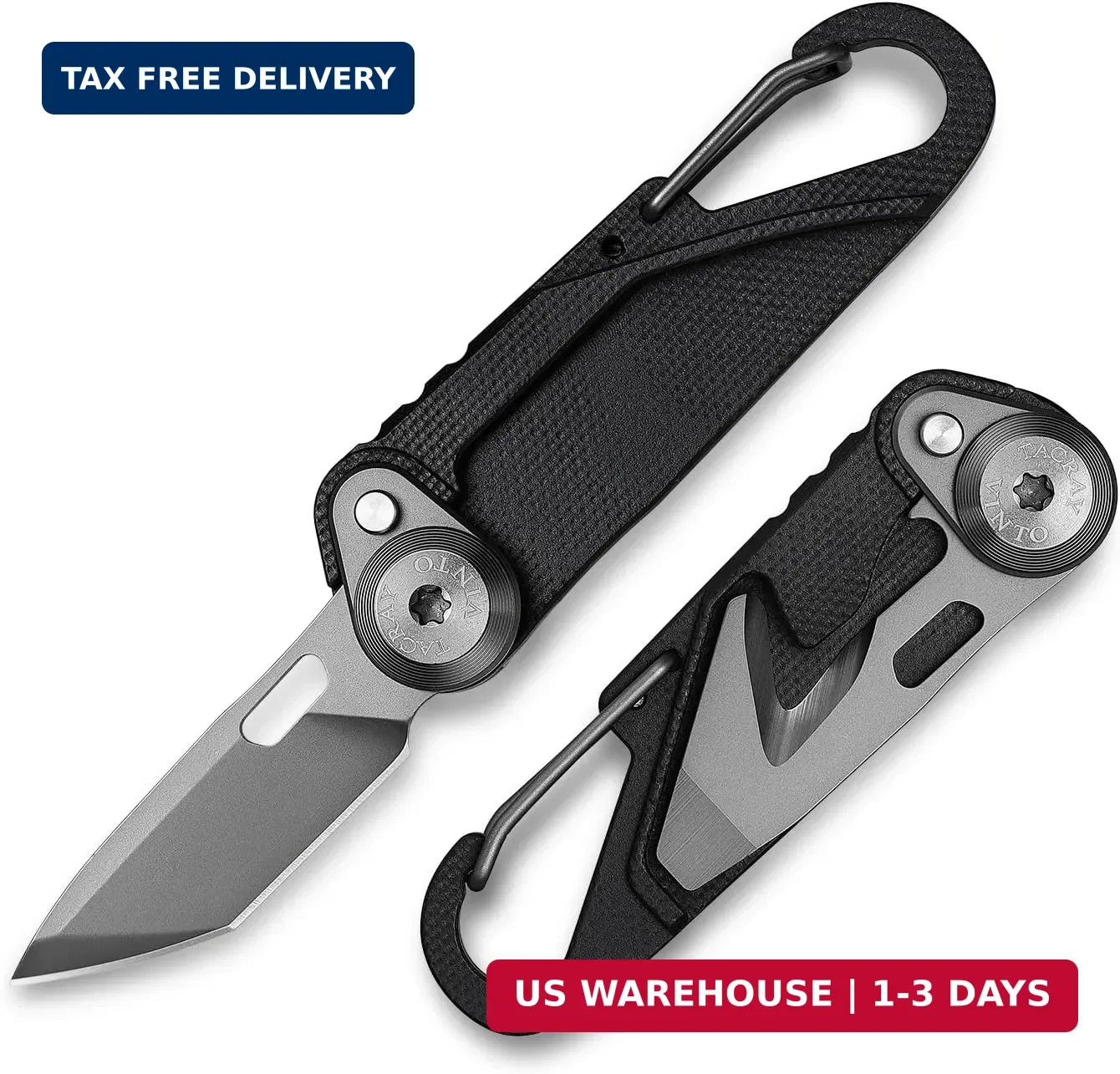 TACRAY Vinto 5-in-1 Small Pocket Knife - Ultra-Light Compact Multitool with Util TACRAY Vinto 5-in-1 Small Pocket Knife - Ultra-Light Compact Multitool with Util