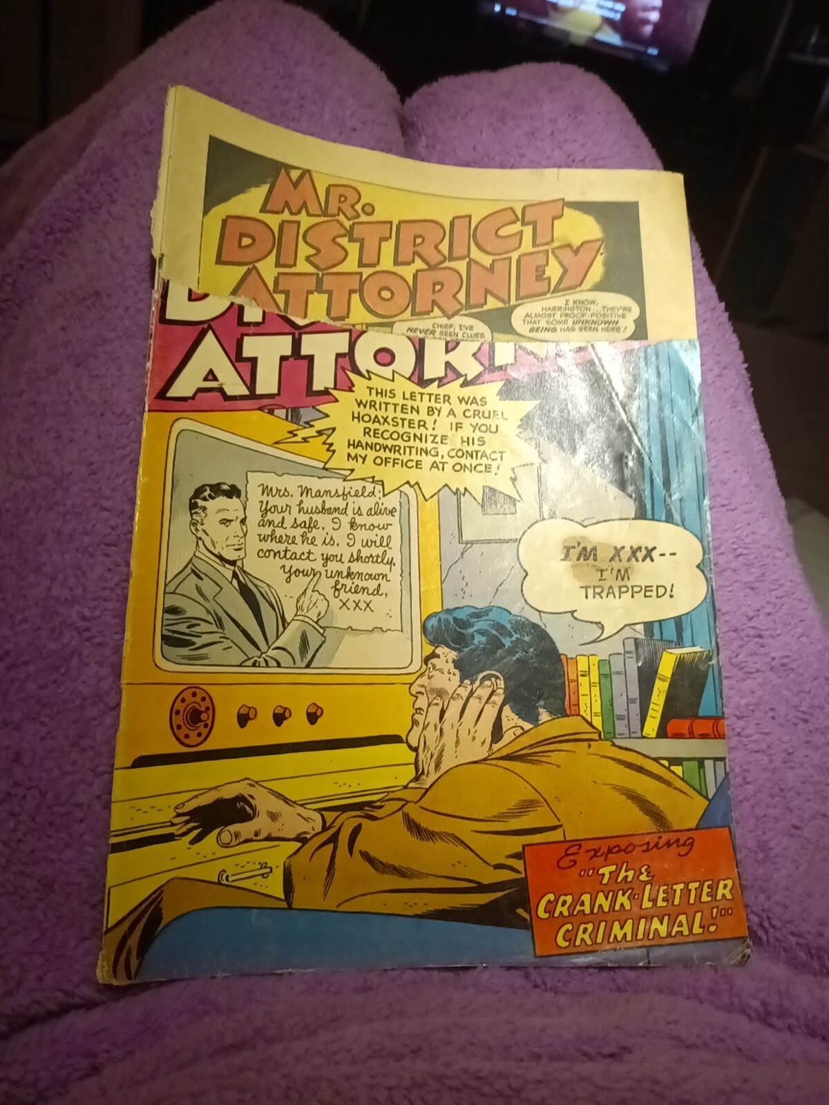 Mr. District Attorney #55 February 1957 Silver Age DC Comics UFO Story TV Show Mr. District Attorney #55 February 1957 Silver Age DC Comics UFO Story TV Show