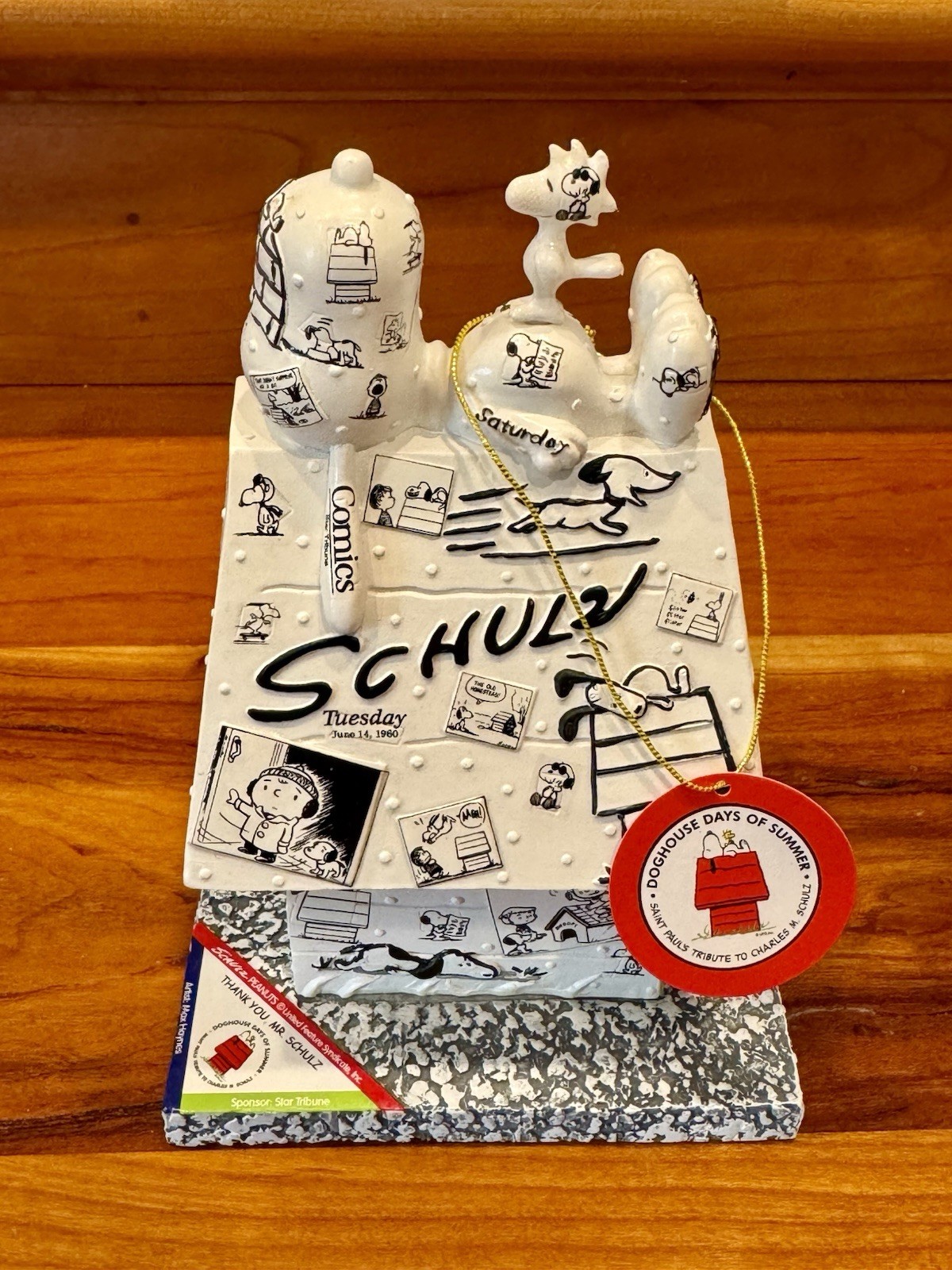 Peanuts Westland Doghouse Days Summer Snoopy Woodstock Thank You Mr. Schulz 8641