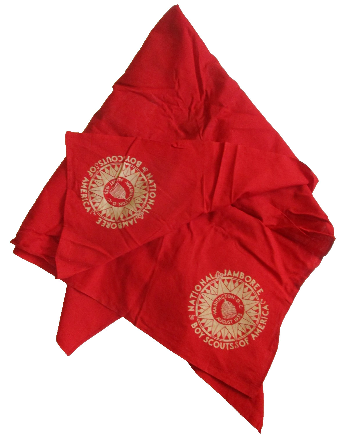 vintage BSA 1935 Jamboree Neckerchief Kerchief Bandana vintage BSA 1935 Jamboree Neckerchief Kerchief Bandana