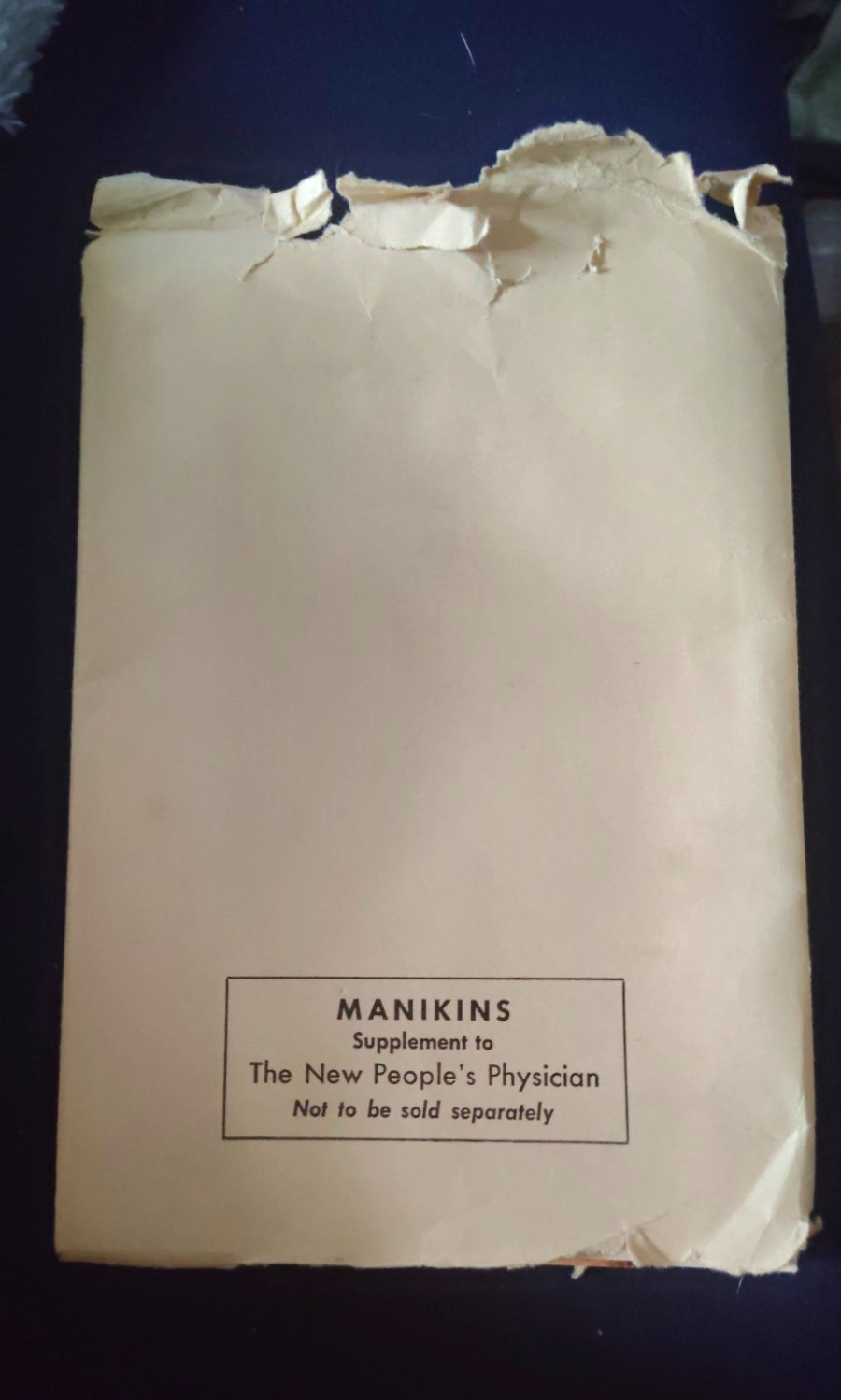 Vintage 1940s Anatomical Manikins Supplement to The New People\'s Physician