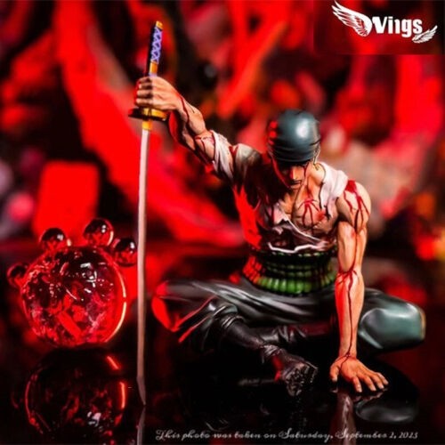 Wings Studio One Piece Roronoa Zoro Resin Statue In Stock Blood Zoro H15cm New