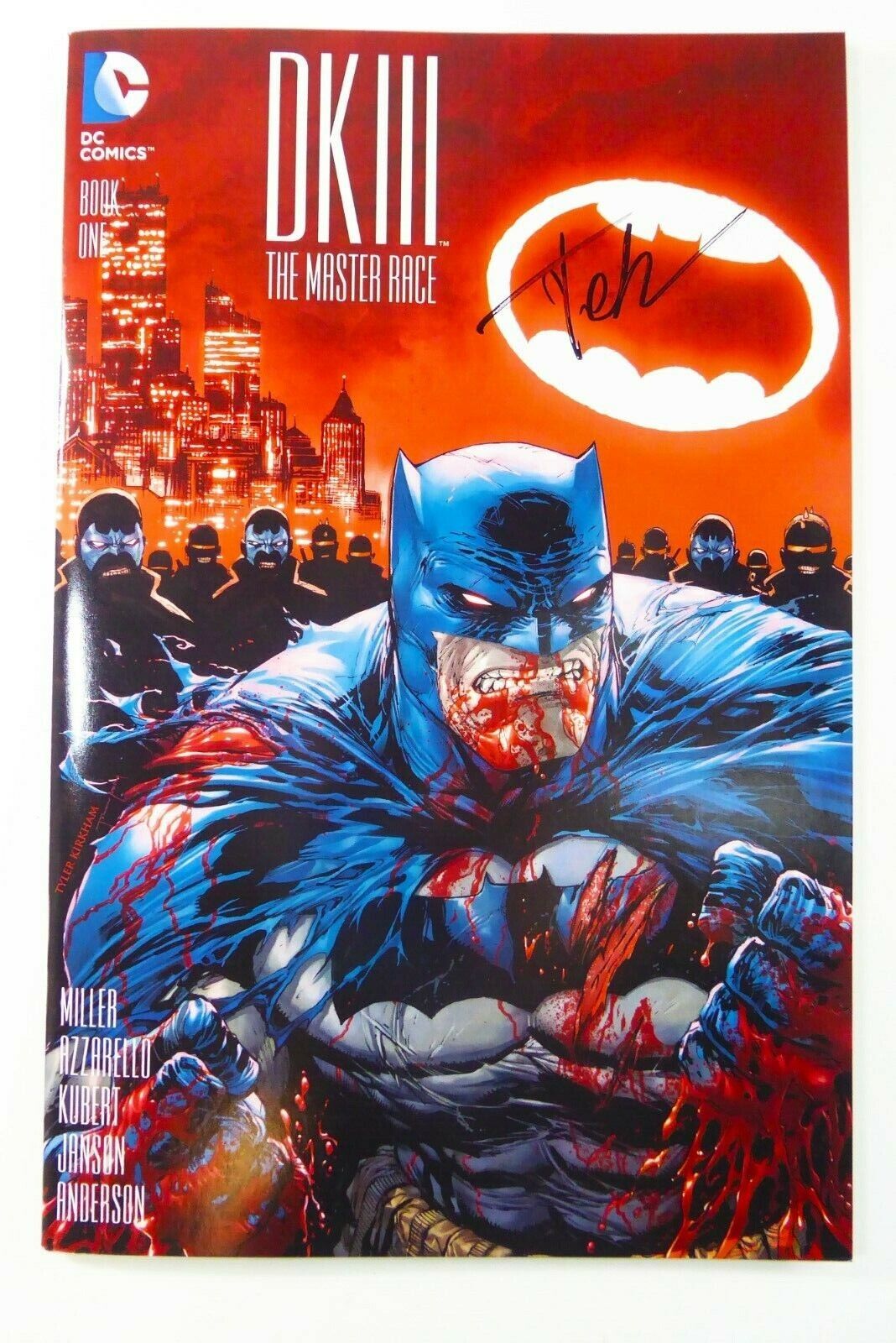DC DK III #1 Batman Hastings VARIANT Signed by TYLER KIRKHAM (No COA) NM (9.4)