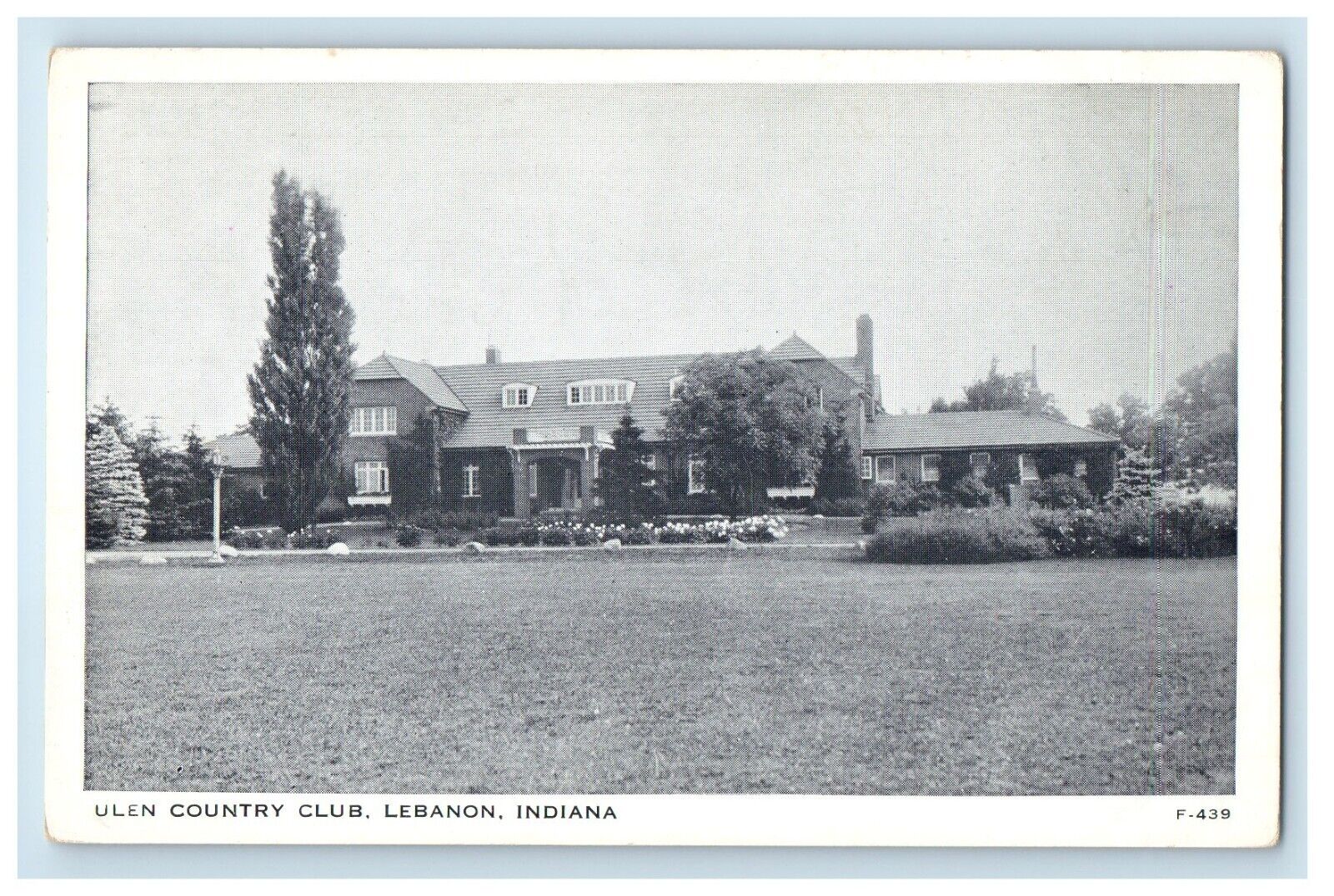 c1930's View Of Ulen County Club Lebanon Indiana IN Unposted Antique Postcard