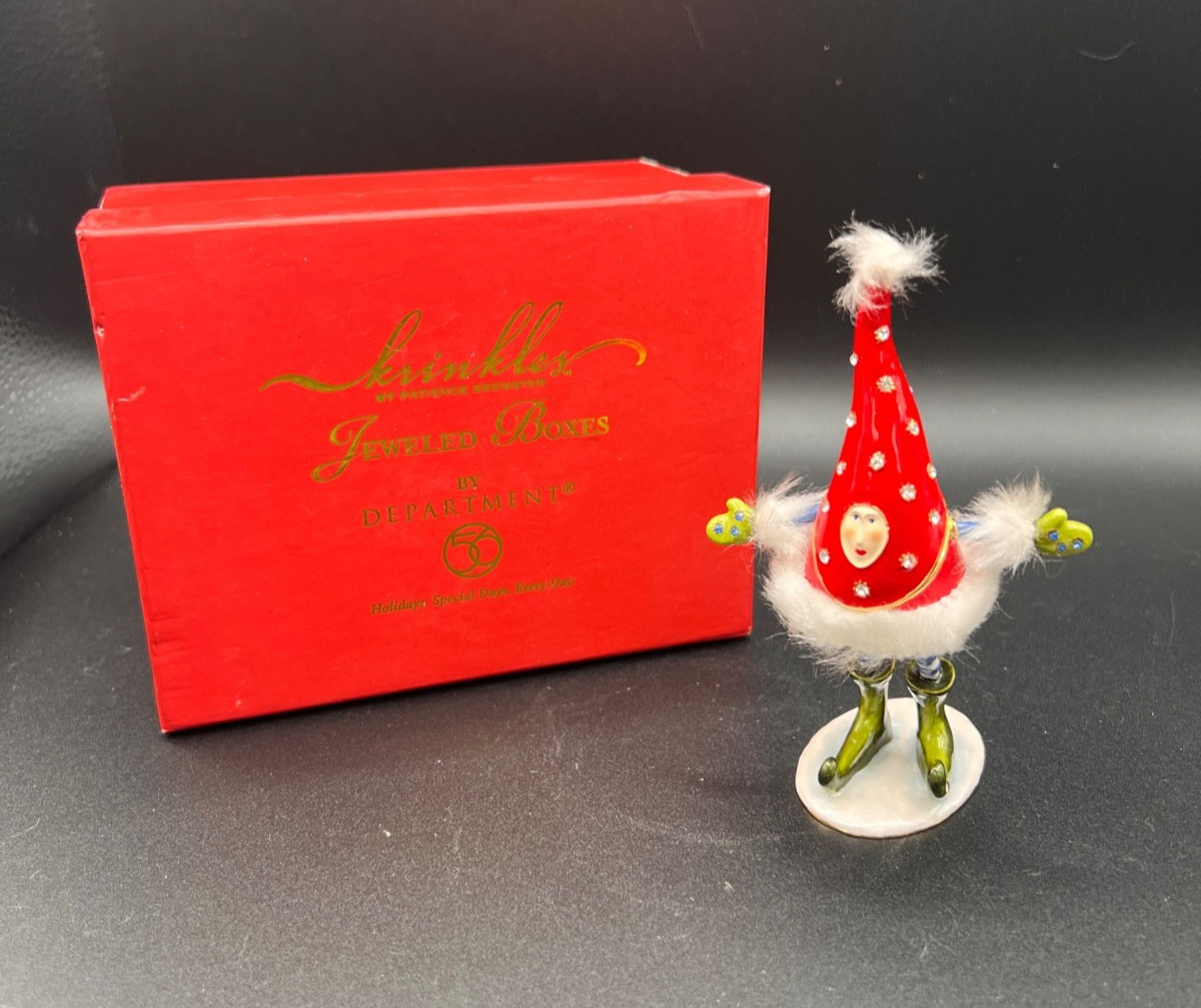 Dept 56 Krinkles Patience Brewster Christmas Tree Jeweled Trinket Box Dept 56 Krinkles Patience Brewster Christmas Tree Jeweled Trinket Box