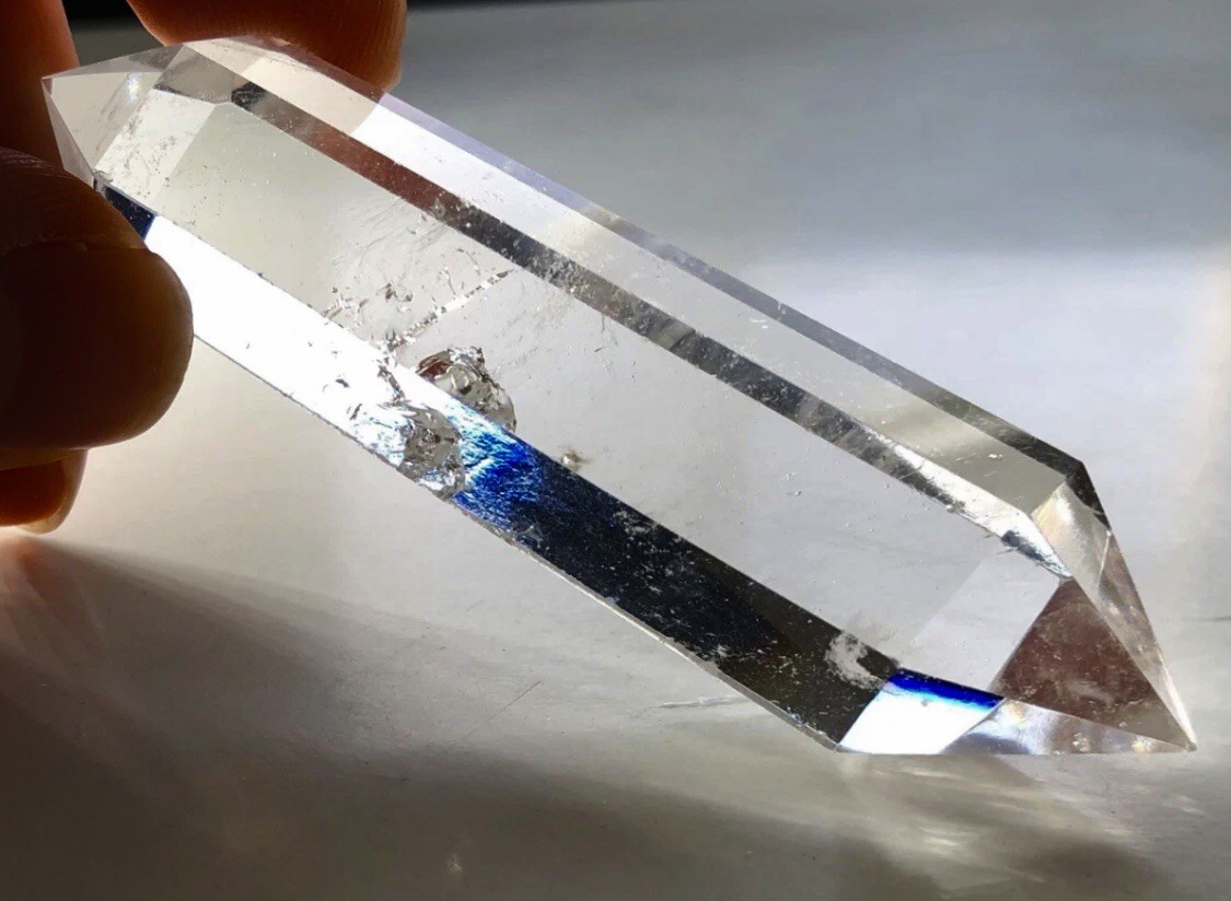 Large Breath Taking Natural Vogel Quartz Crystal Point Raw Gemstone Specimen