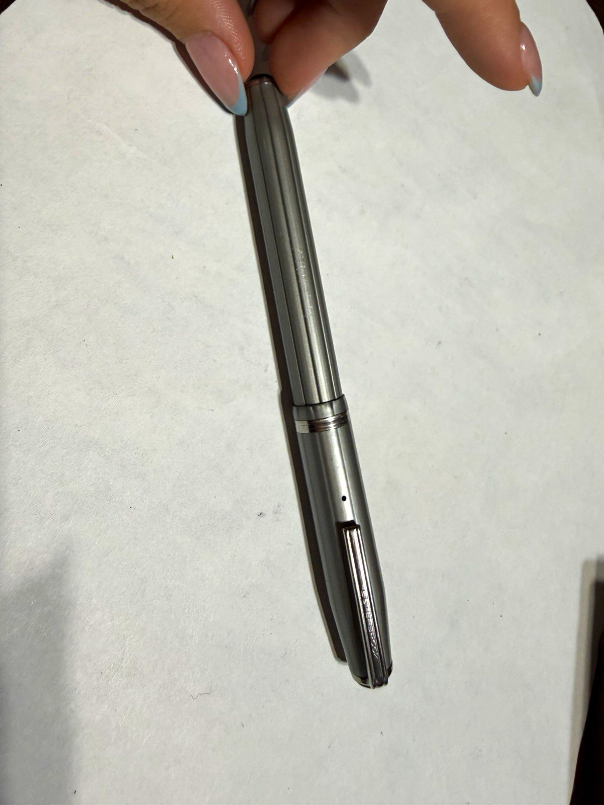 Vintage Esterbrook Deluxe SM Gray Fountain Pen 2556 Firm Fine Nib USA Vintage Esterbrook Deluxe SM Gray Fountain Pen 2556 Firm Fine Nib USA