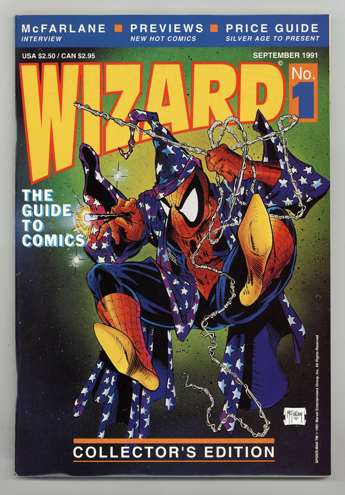 Wizard the Comics Magazine 1D.P w/ Poster VG/FN 5.0 1991
