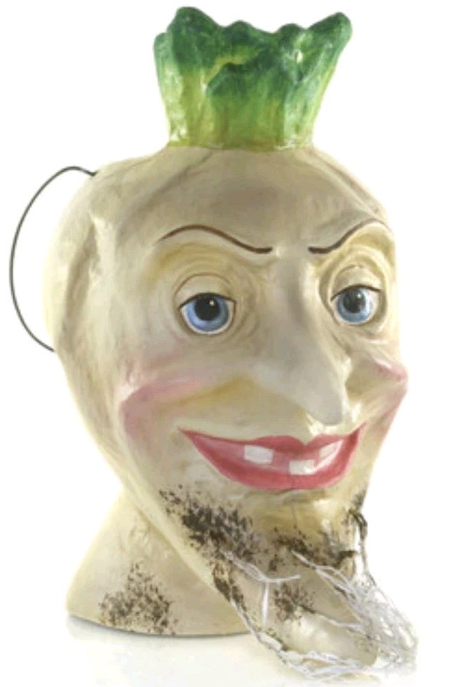 Cody Foster Halloween Paper Mache Frightful Parnisp Candy Container Bucket -11\