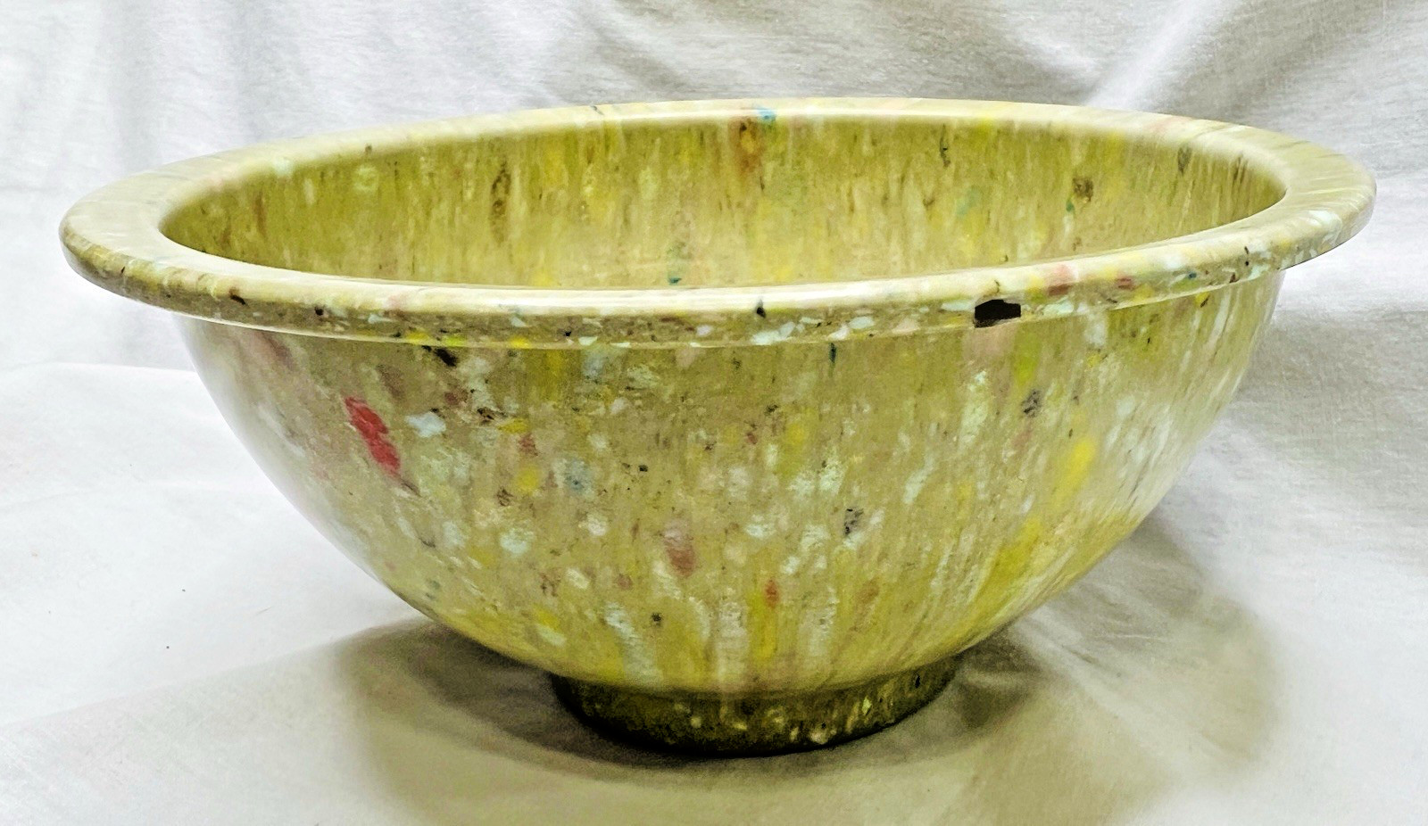 Vtg TEXAS WARE  #111 Confetti Mixing Bowl Splatter Melamine 8\