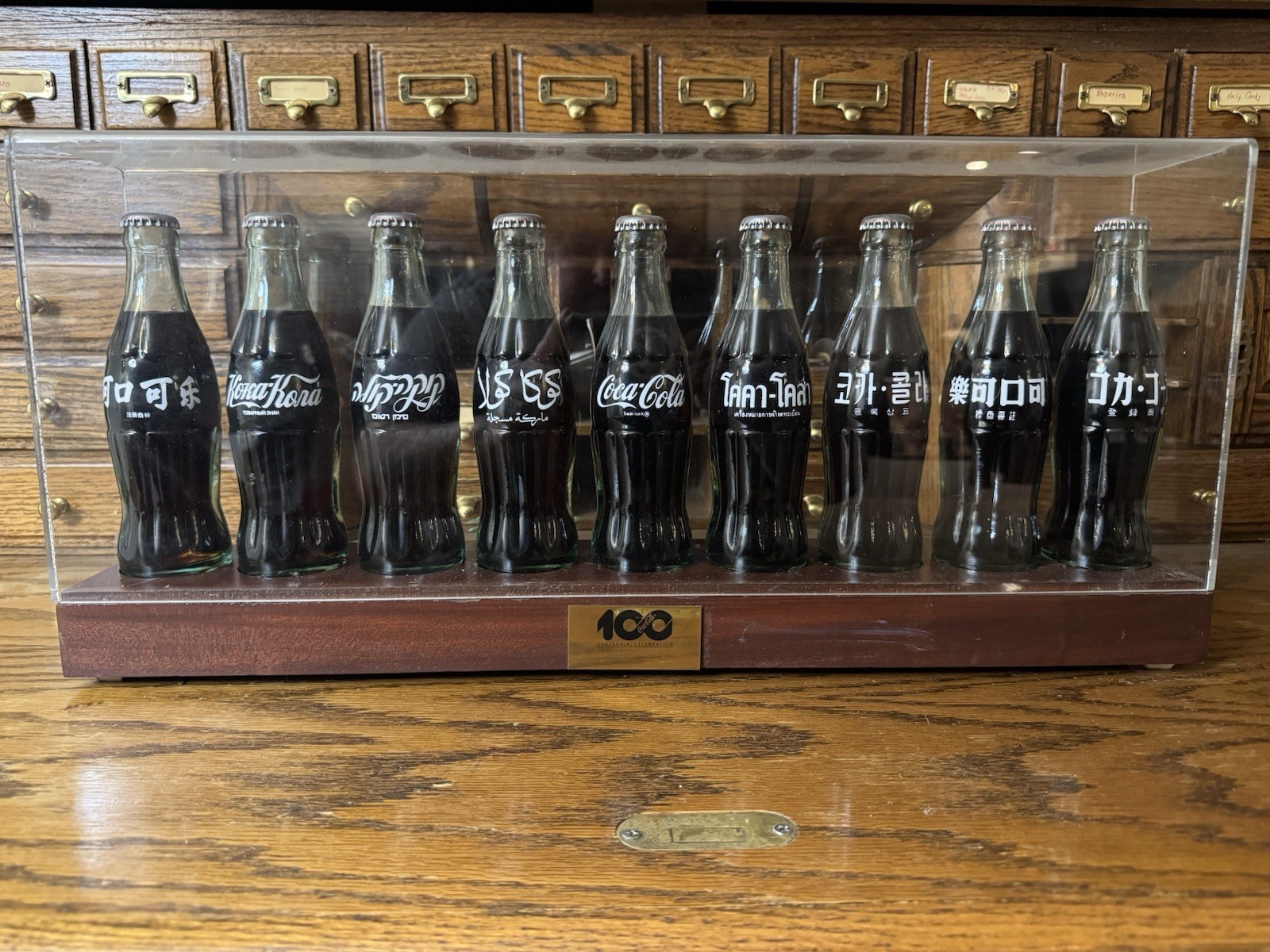 Coca Cola Centennial Bottle Display 