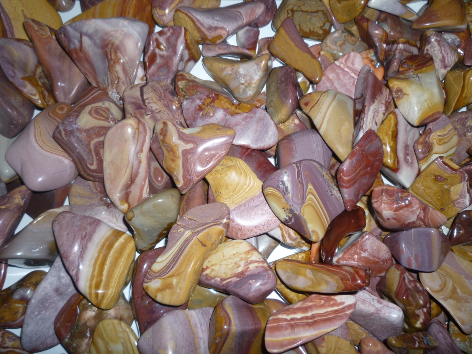 Utah Wonder Stone Jasper Tumbled Polished 16 oz Bulk Lots