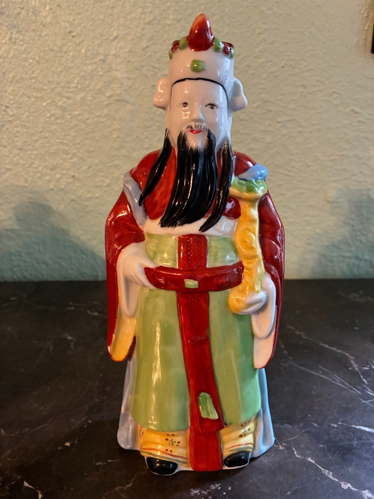 Vintage Chinese Porcelain Lu Xing- God of Prosperity