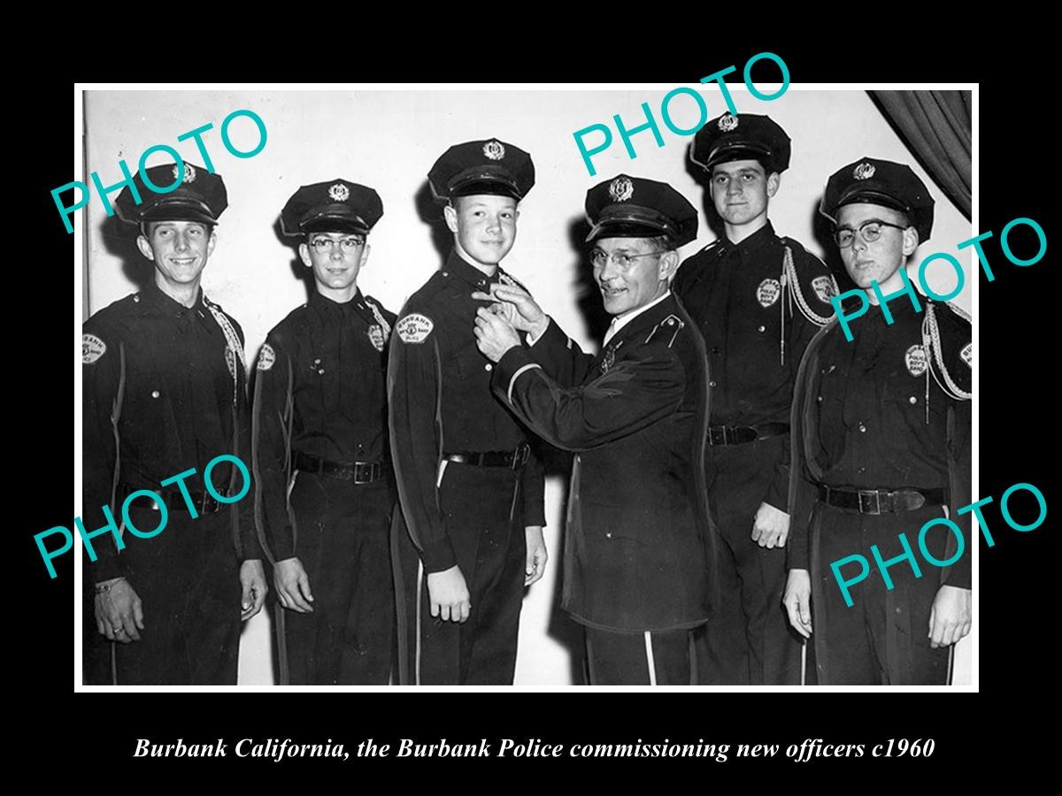 Burbank California Burbank Police Commission c1960 Old Large Historic Photo