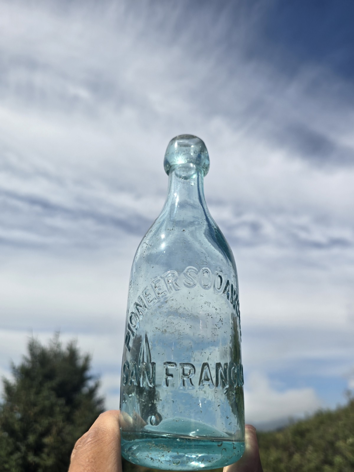 Great Old Western Blob Top Soda Bottle☆ 1 San Francisco California Bottle