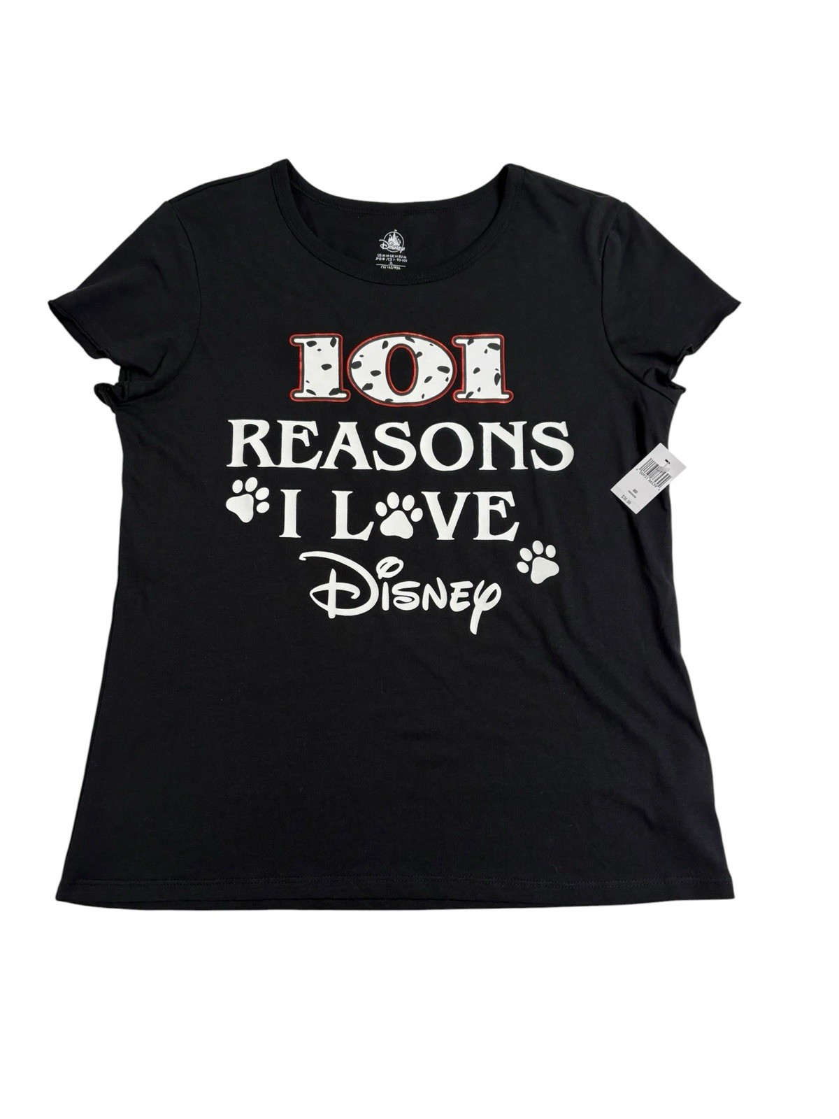 NEW Disney Parks 101 Reasons I Love Disney T-shirt Women’s Medium MD Dalmatians