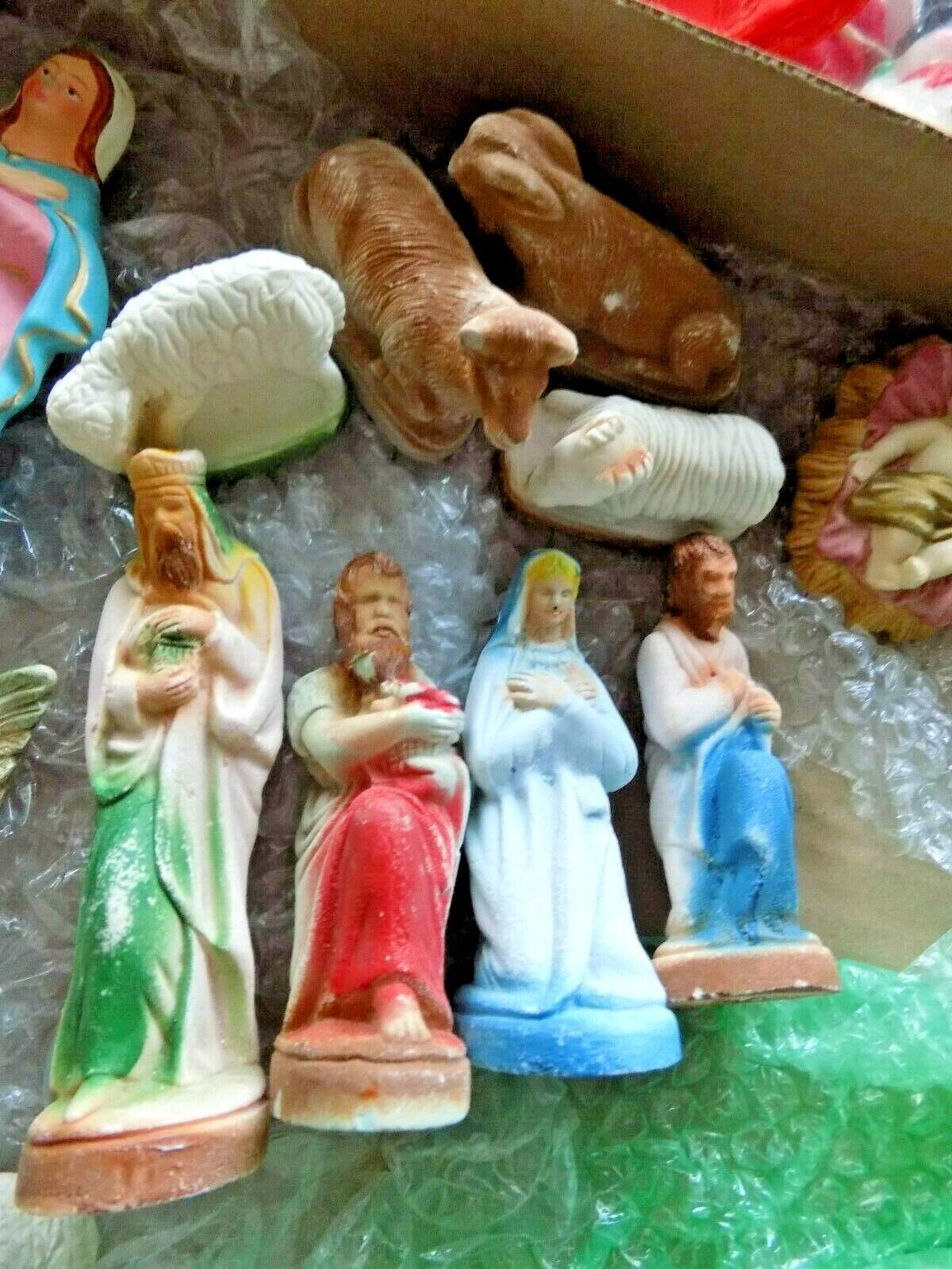 Antique to New Christmas Nativity Pieces, Partials, Sets, Jesus, REPLACEMENTS
