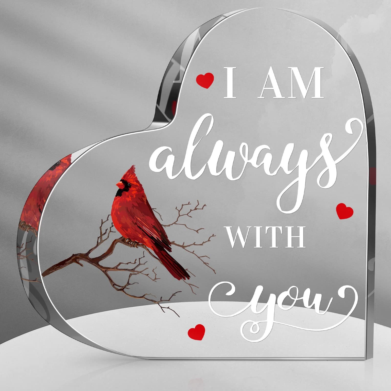 Red Cardinal Gifts, Cardinal Decor, I Am, 5.95 x 6 x 0.6 Inches