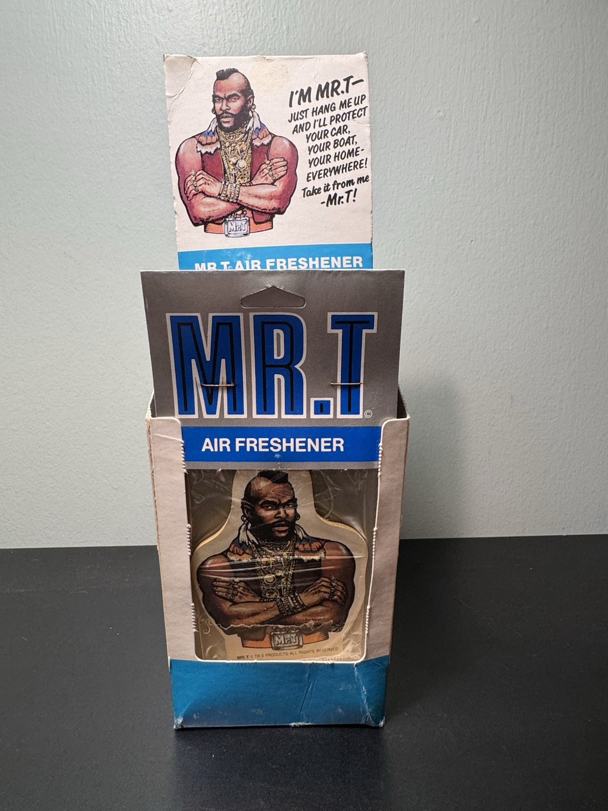 Vintage 1980s TR-3 Mr. T Car Air freshener - New Open Box- Selling Box Separate Vintage 1980s TR-3 Mr. T Car Air freshener - New Open Box- Selling Box Separate