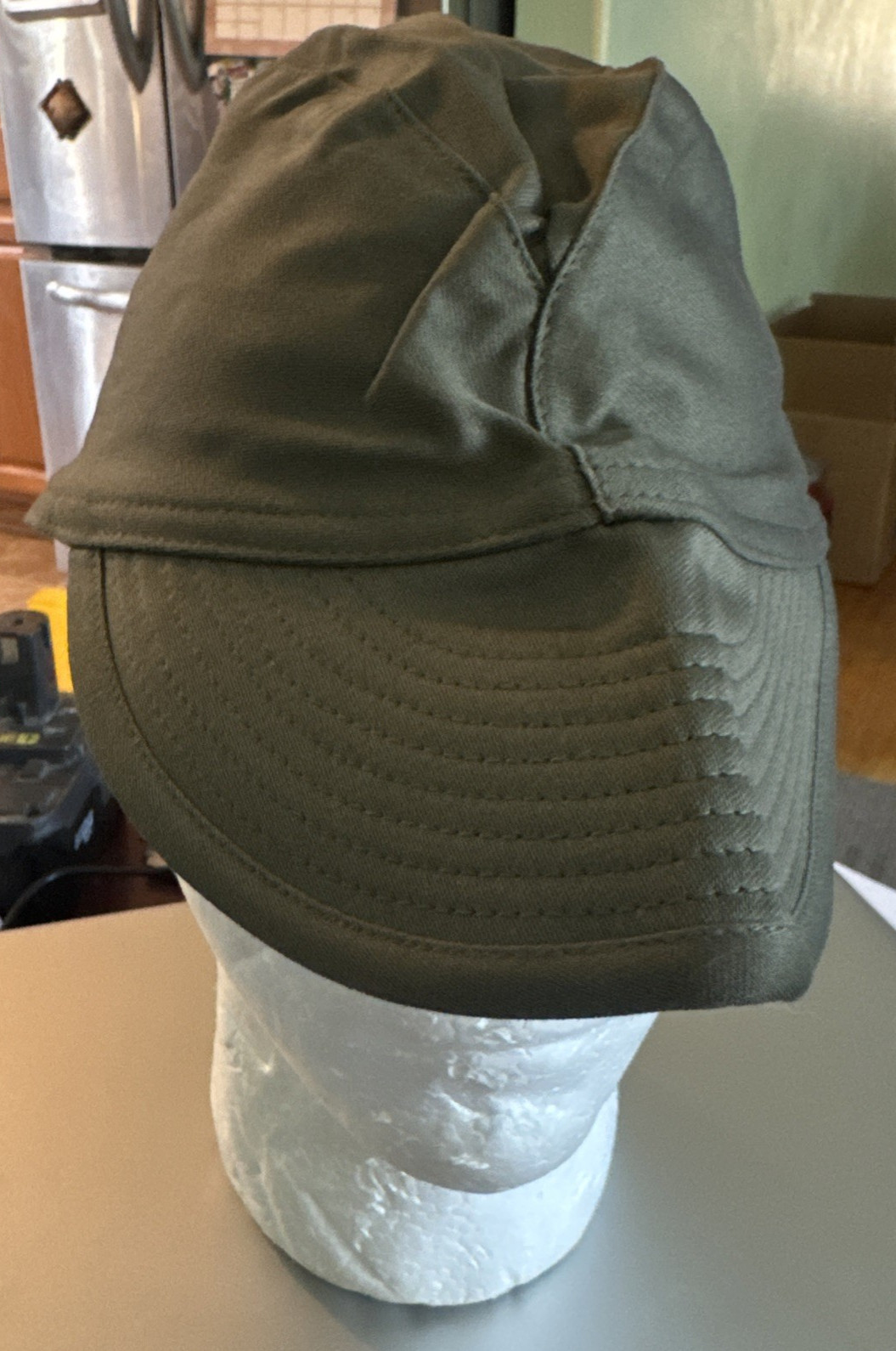 FRENCH MILITARY CAP F1 Olive drab SIZE 60 (7 1/2 US)