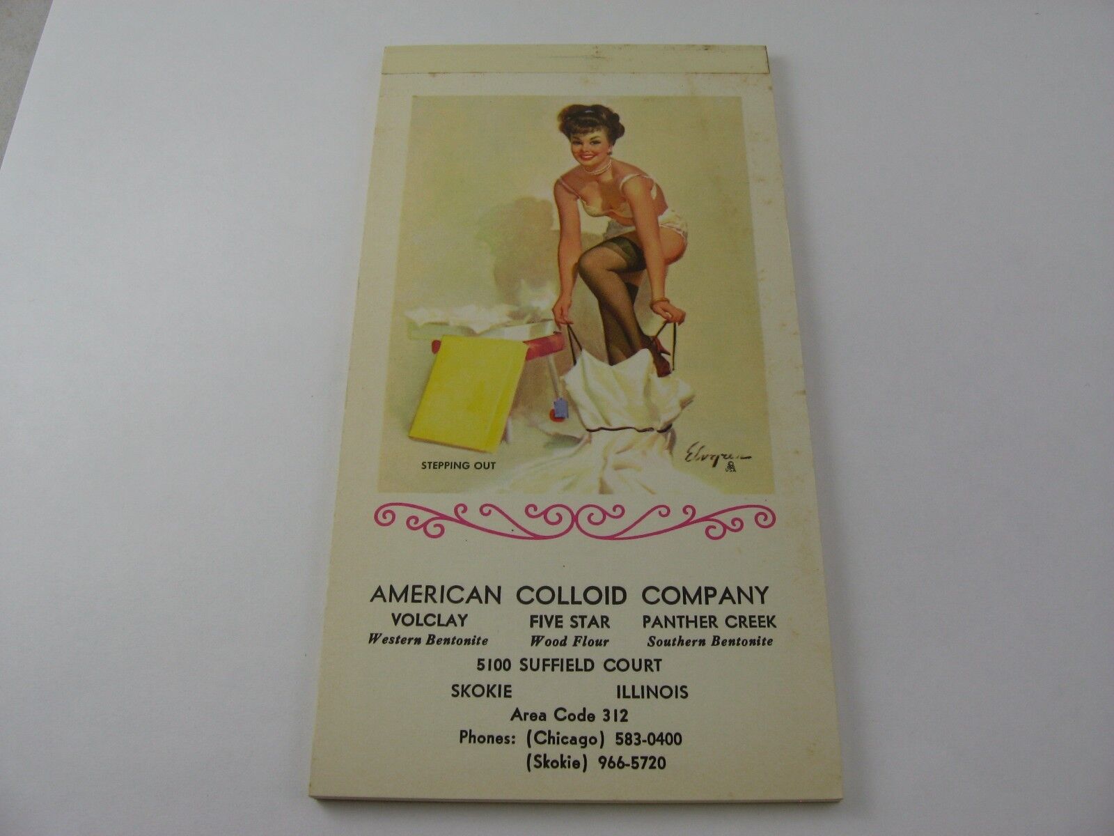 Vintage 1968 Risque Pin Up Pad: 