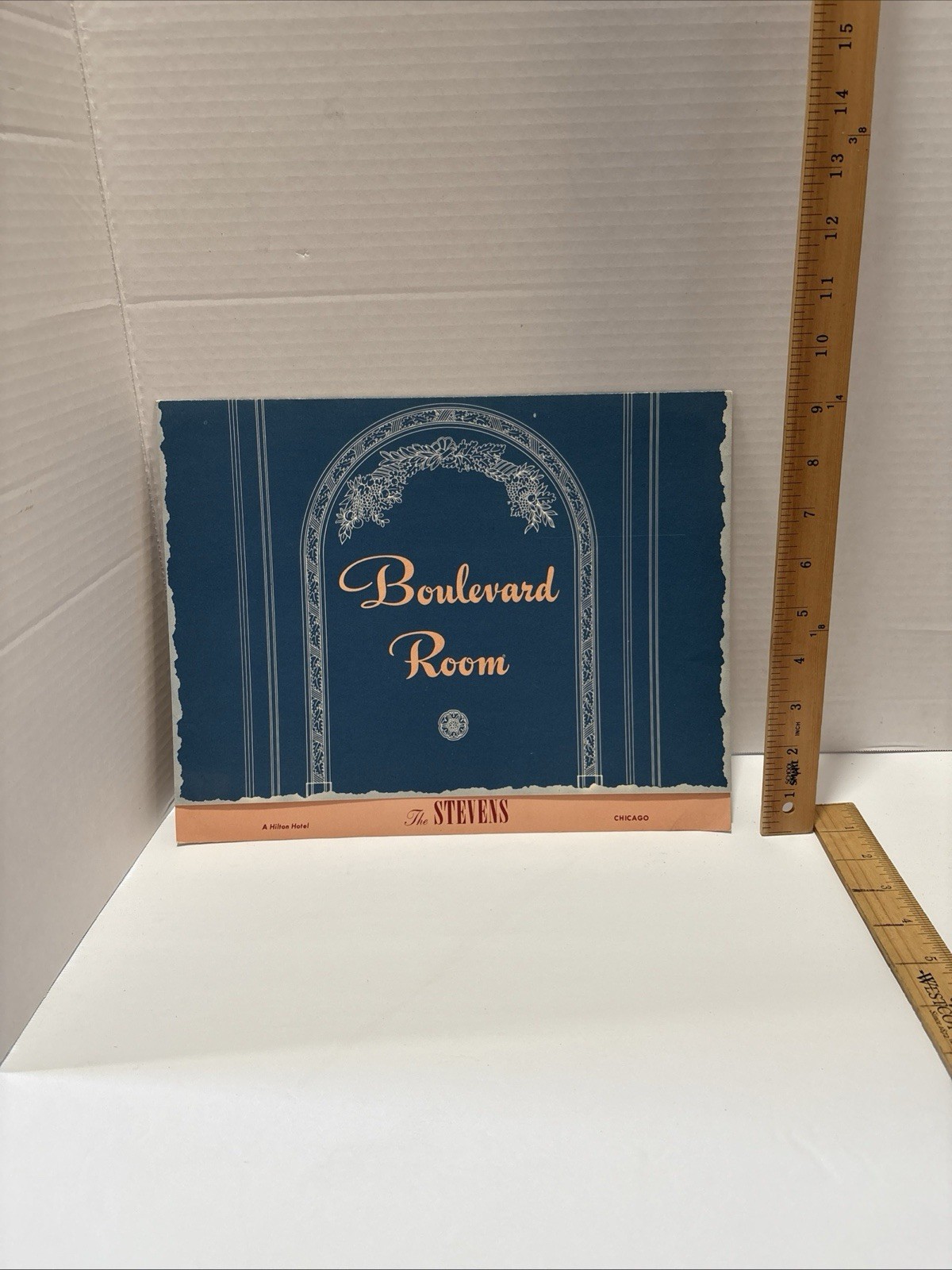 1947 Stevens Hotel Boulevard Room Dinner Menu Chicago Vintage Original