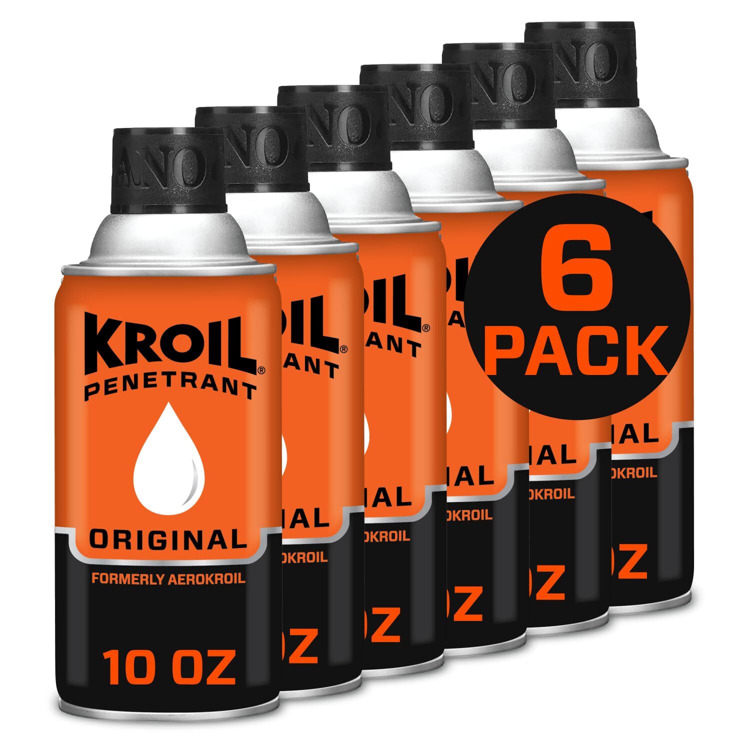 Kroil Original Penetrating Oil 10oz 6 Pack Fast Acting Lubricant and Rust Rem...