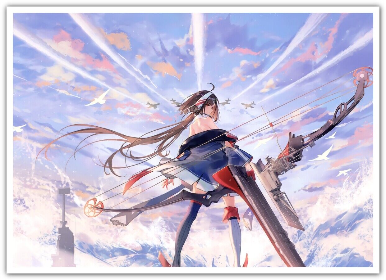 Azur Lane_Independence (Azur Lane)_sky_clouds_anime girls_looking back_water_wea