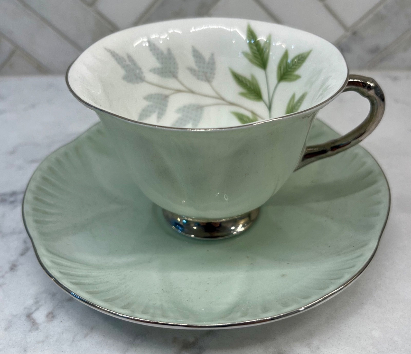 RARE Shelley Footed Dainty Cup and Saucer