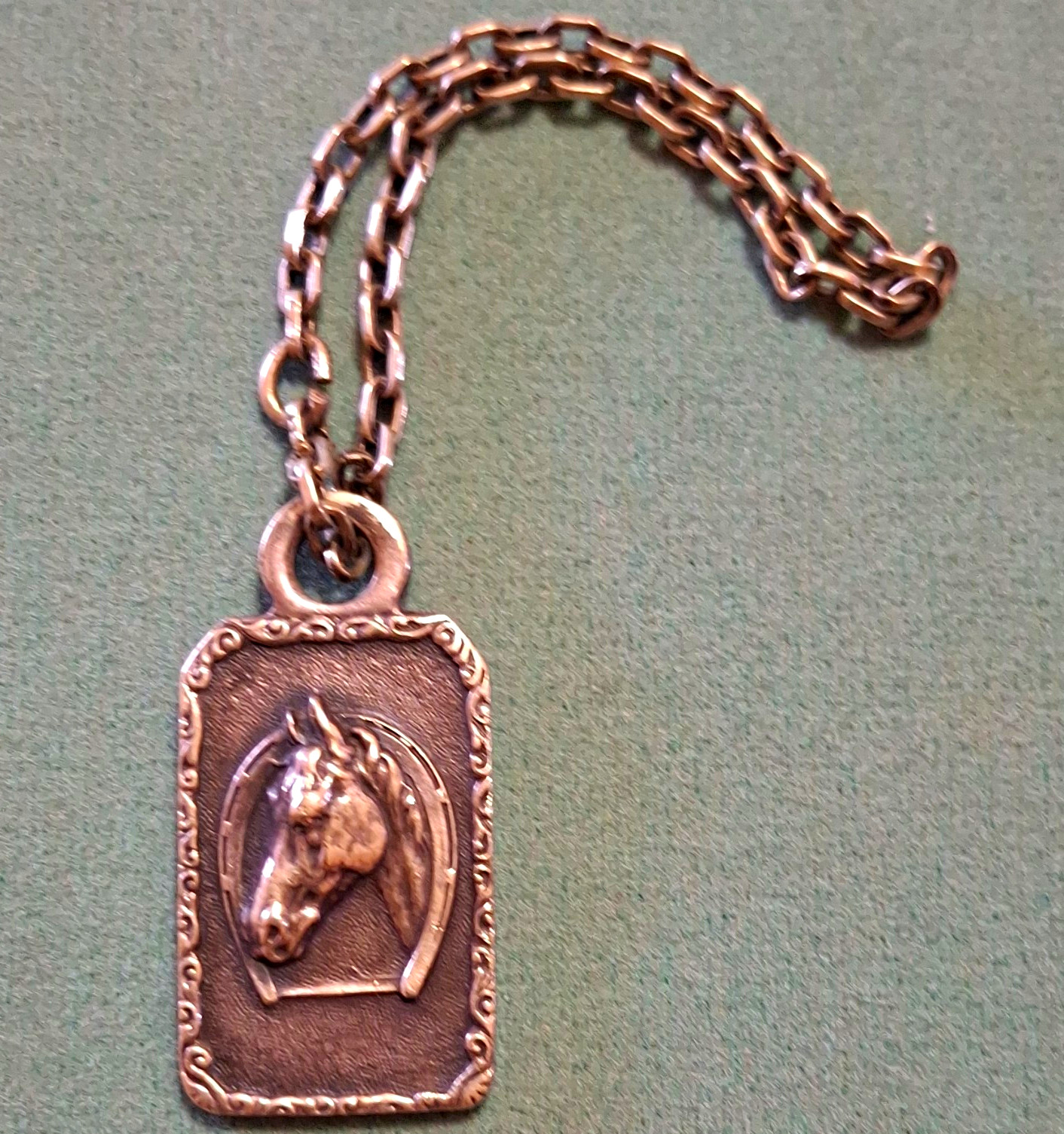 Vintage M.C. Wentz Silver Pocket Watch FOB Horse/Horseshoe 1940\'s - 1950\'s