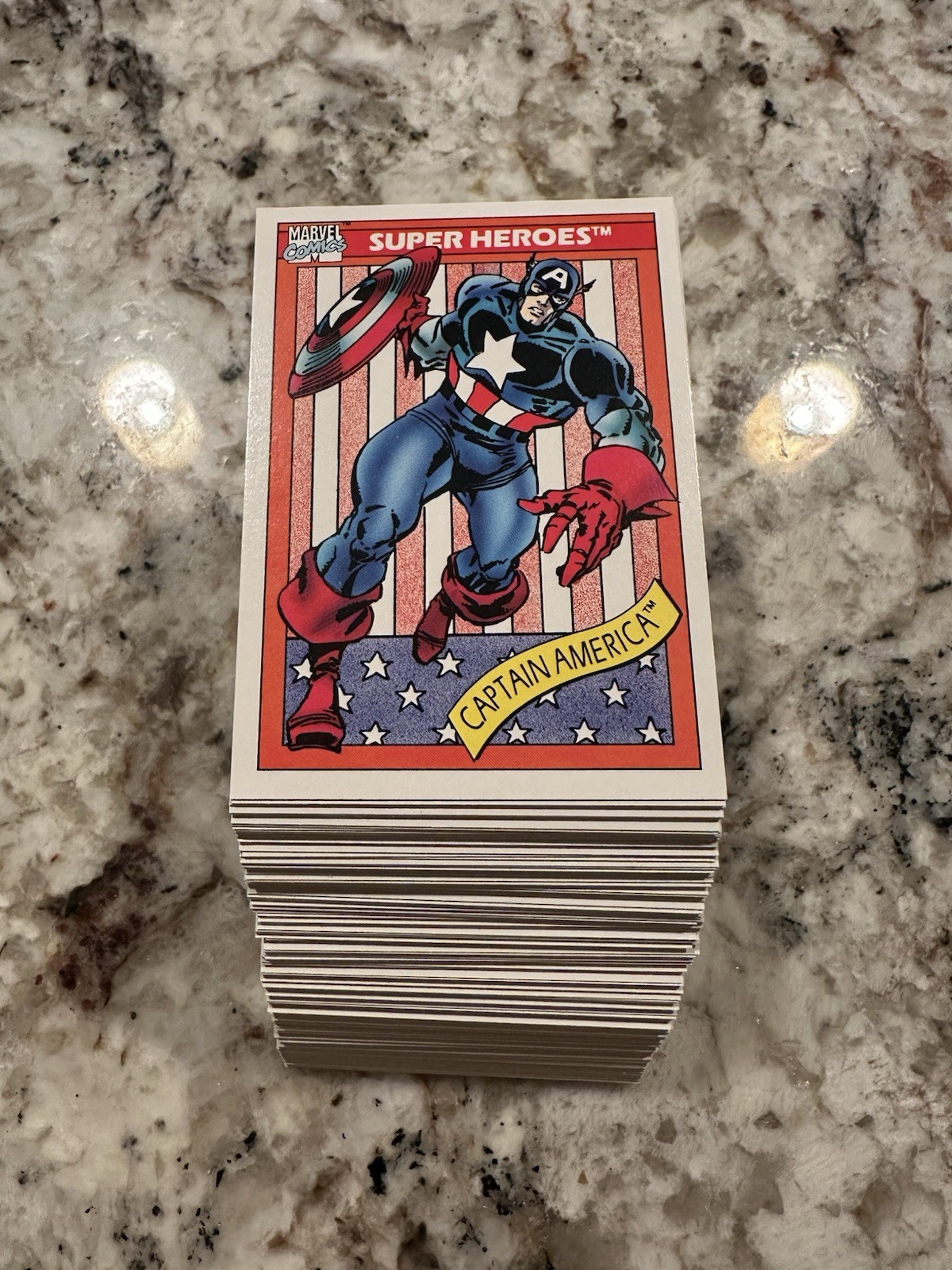 1990 Impel Marvel Universe Cards Complete Set #1-162 In Near Mint Or Better Cond
