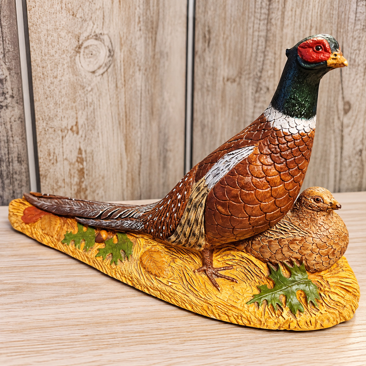 Vintage 1974 Annes Original Chalkware Pheasant Figurine #1692 Dan Hughes Bird