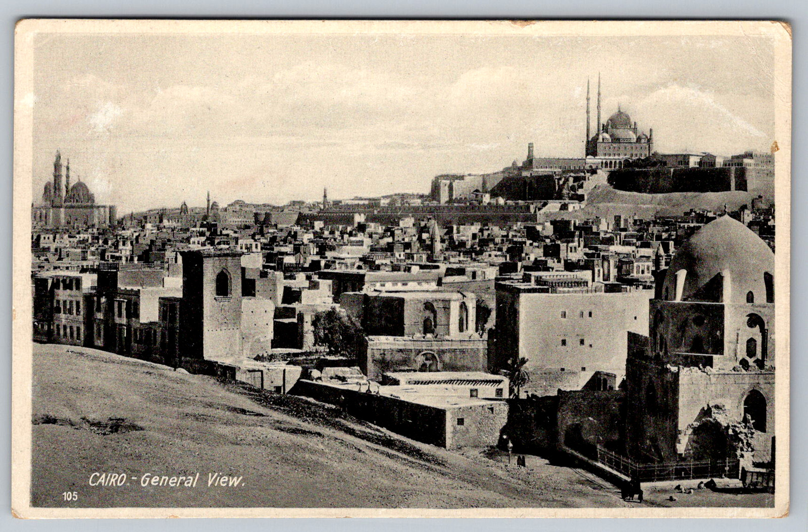 c1930s Cairo Egypt General View Citadel Lehnert Landrock King Fuad Postcard c1930s Cairo Egypt General View Citadel Lehnert Landrock King Fuad Postcard