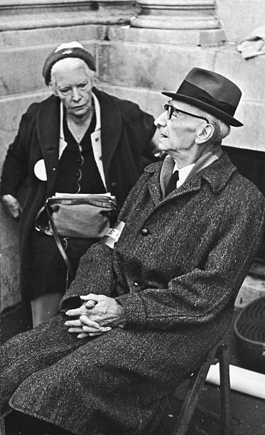 Dorothy Day & A. J. Muste Sit Together 1965 OLD PHOTO 1