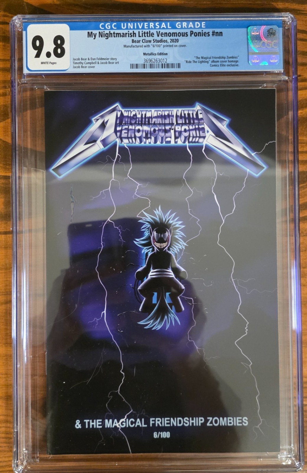 My Nightmarish Little Venomous Ponies #nn CGC 9.8 Metallica Variant 6 /100