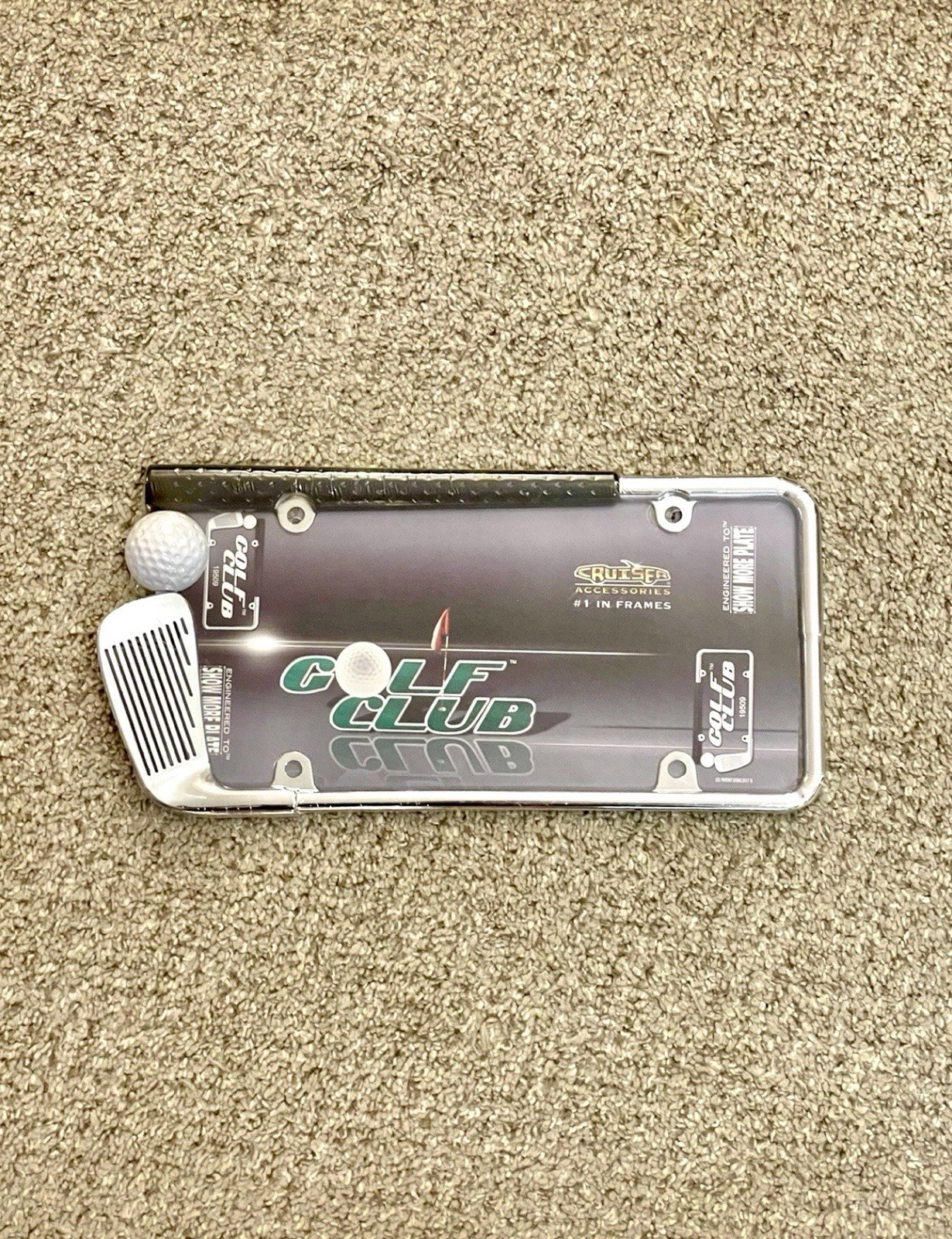 🔥HOT🔥Cruiser Accessories 19509 Golf Club License Plate Frame Chrome / Painted