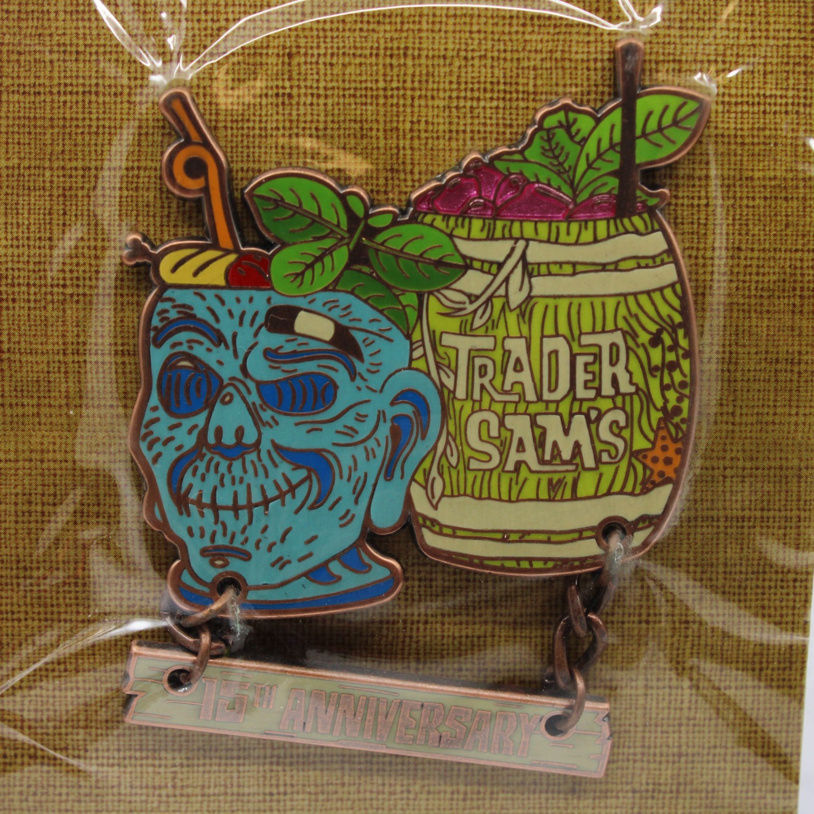 C2 Disney DLR LE Pin 15 Years Anniversary Trader Sam's Enchanted Tiki Bar D23 C2 Disney DLR LE Pin 15 Years Anniversary Trader Sam's Enchanted Tiki Bar D23