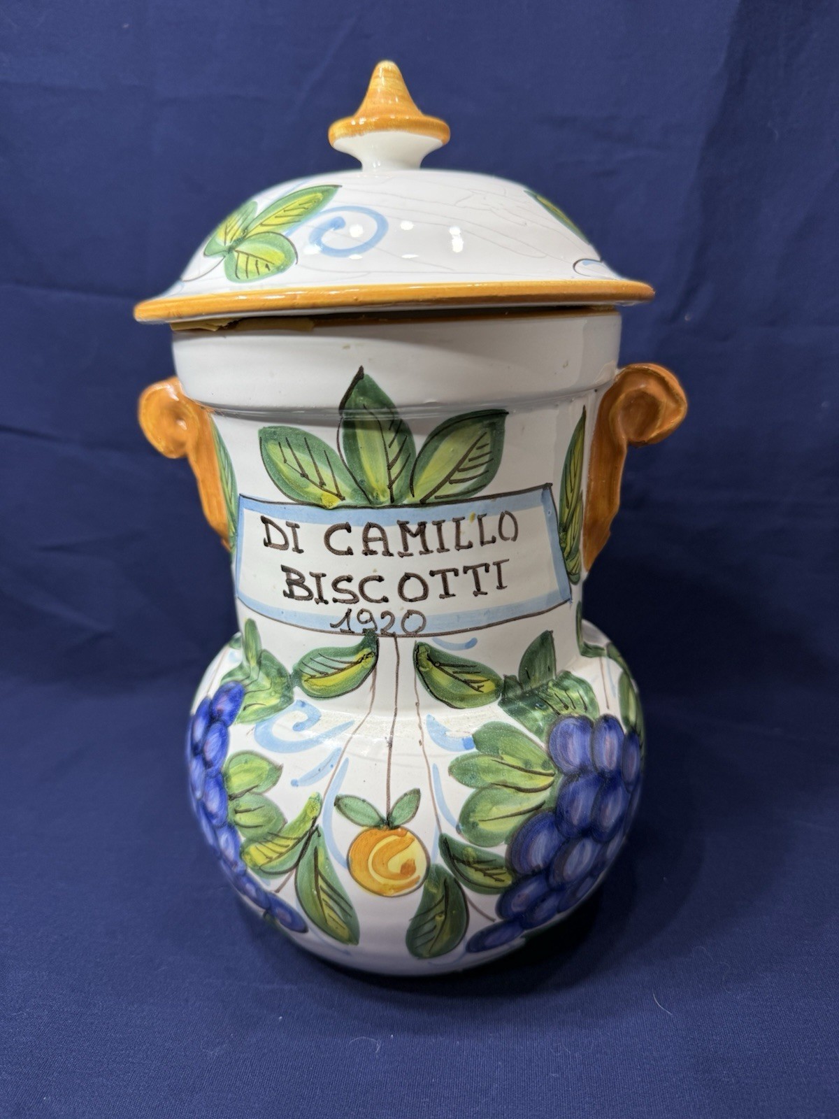 Di Camillo Biscotti 1920 Cookie Jar Italy
