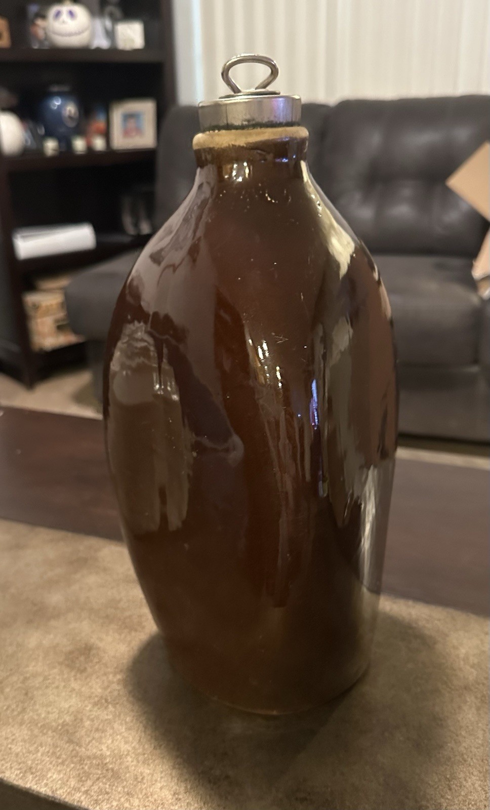 Schrader\'s Son, Inc  - Vintage 1900s Stoneware Foot Warmer/Hot Water Bottle