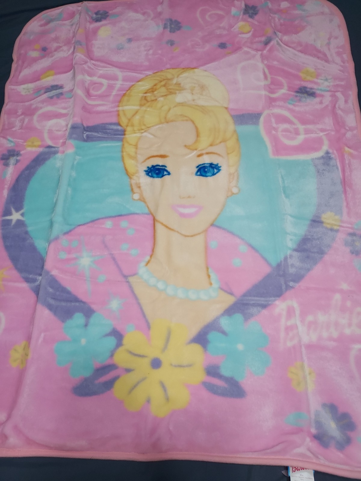 Vtg Nos San Marcos Barbie Blanket Y2k