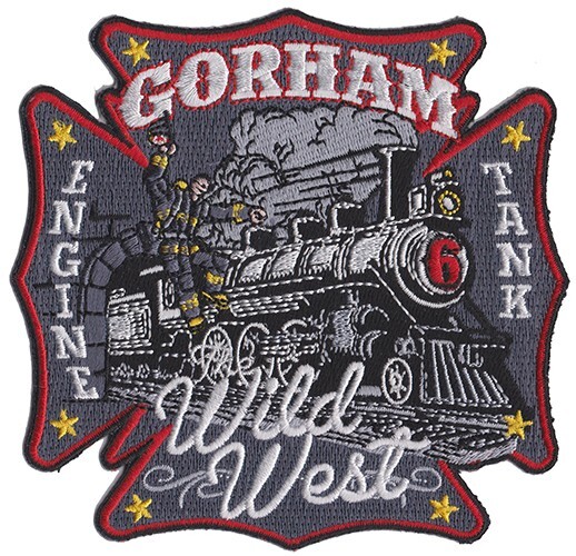 Gorham Maine Engine 6 Wild West Engine Tank NEW Fire Patch.