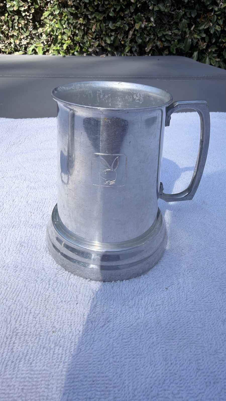 *VINTAGE* Set Of 2 Vintage Aluminum Playboy Bunny Mugs