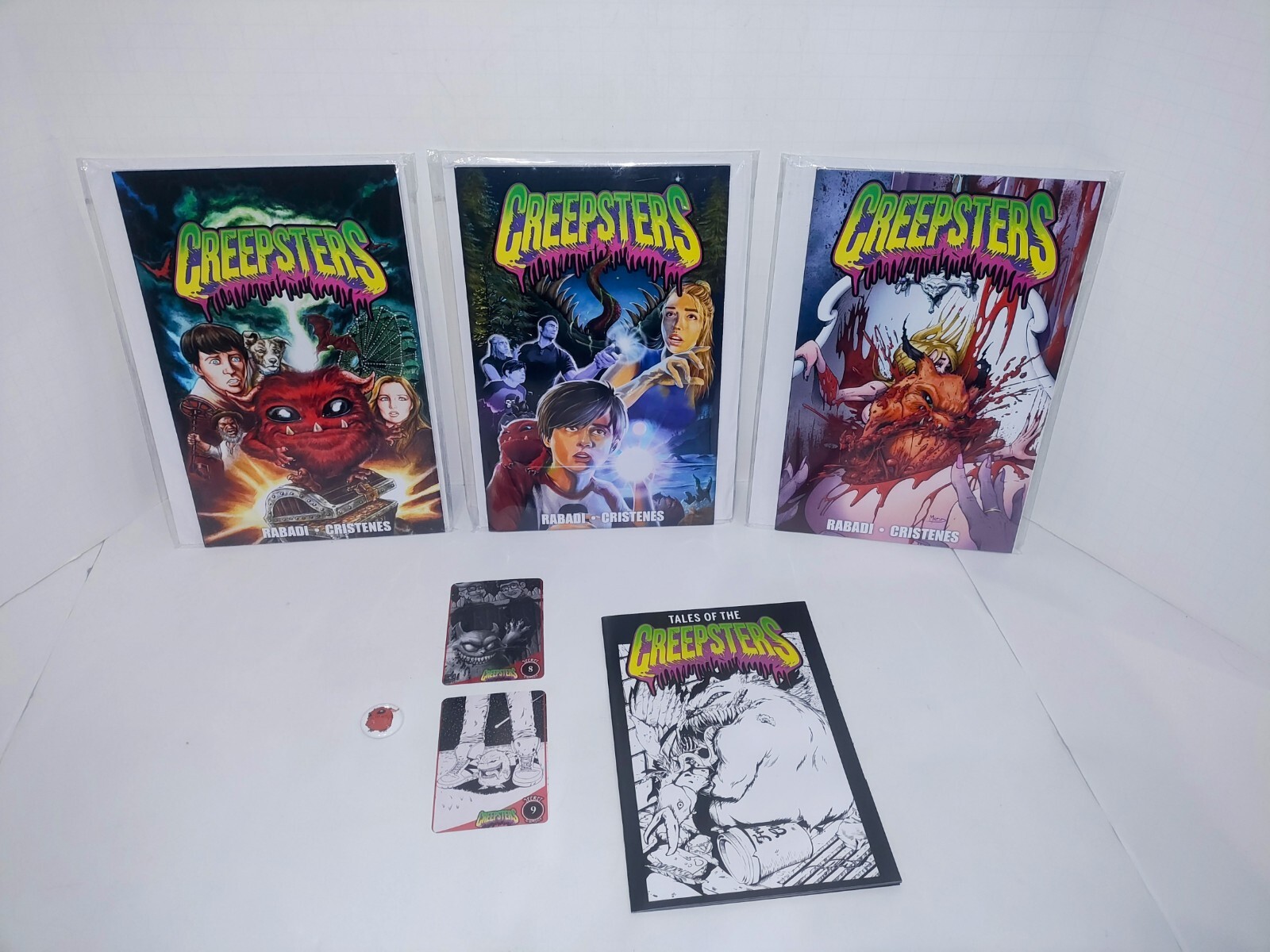 Creepsters Book One # 1  Lot - Autographed By Nasser Rabadi- Rare HTF