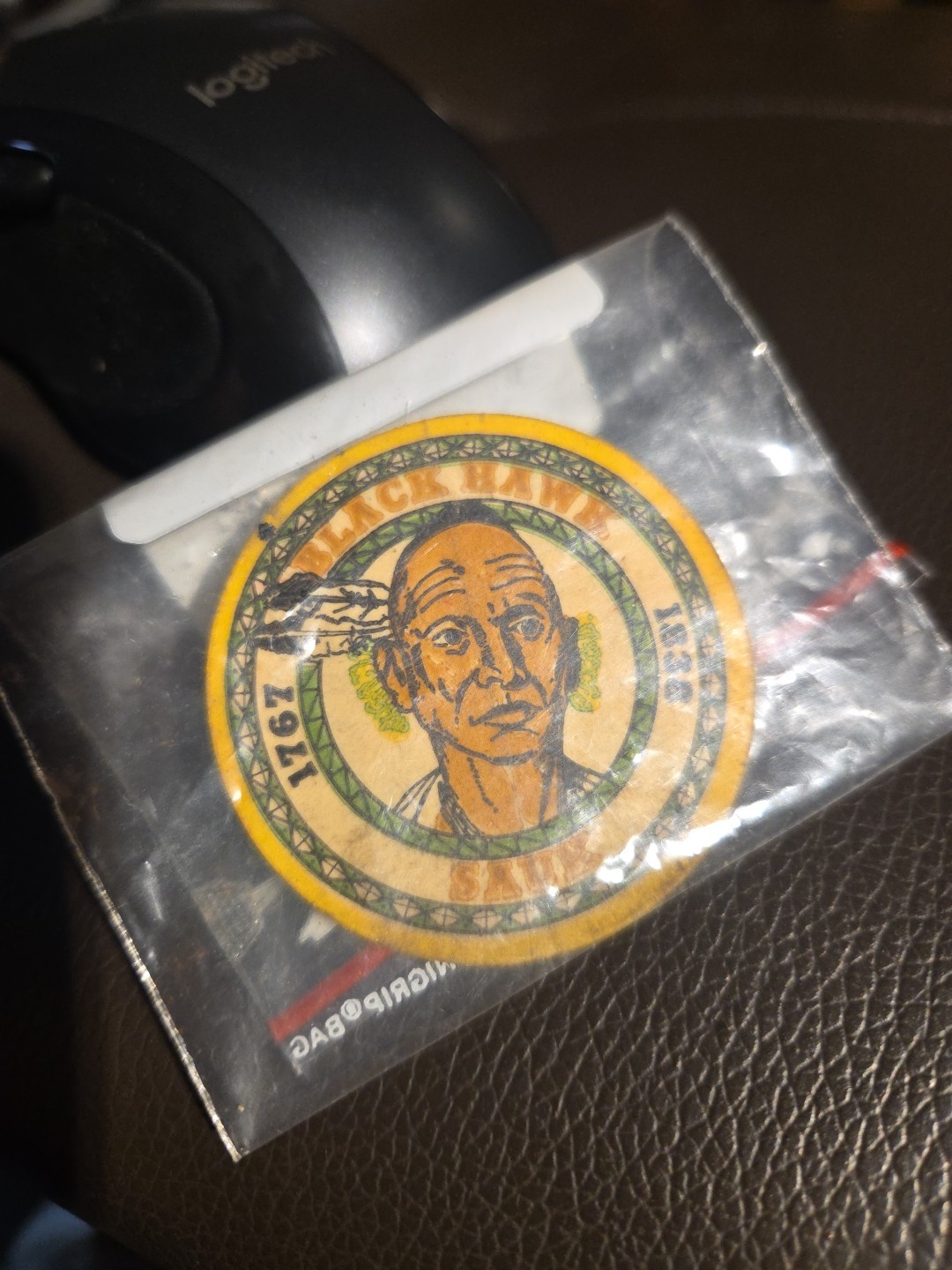 Vintage Black Hawk 1767-1838 Sauk American Indian Chief Sticker FREE FAST SHIPP Vintage Black Hawk 1767-1838 Sauk American Indian Chief Sticker FREE FAST SHIPP
