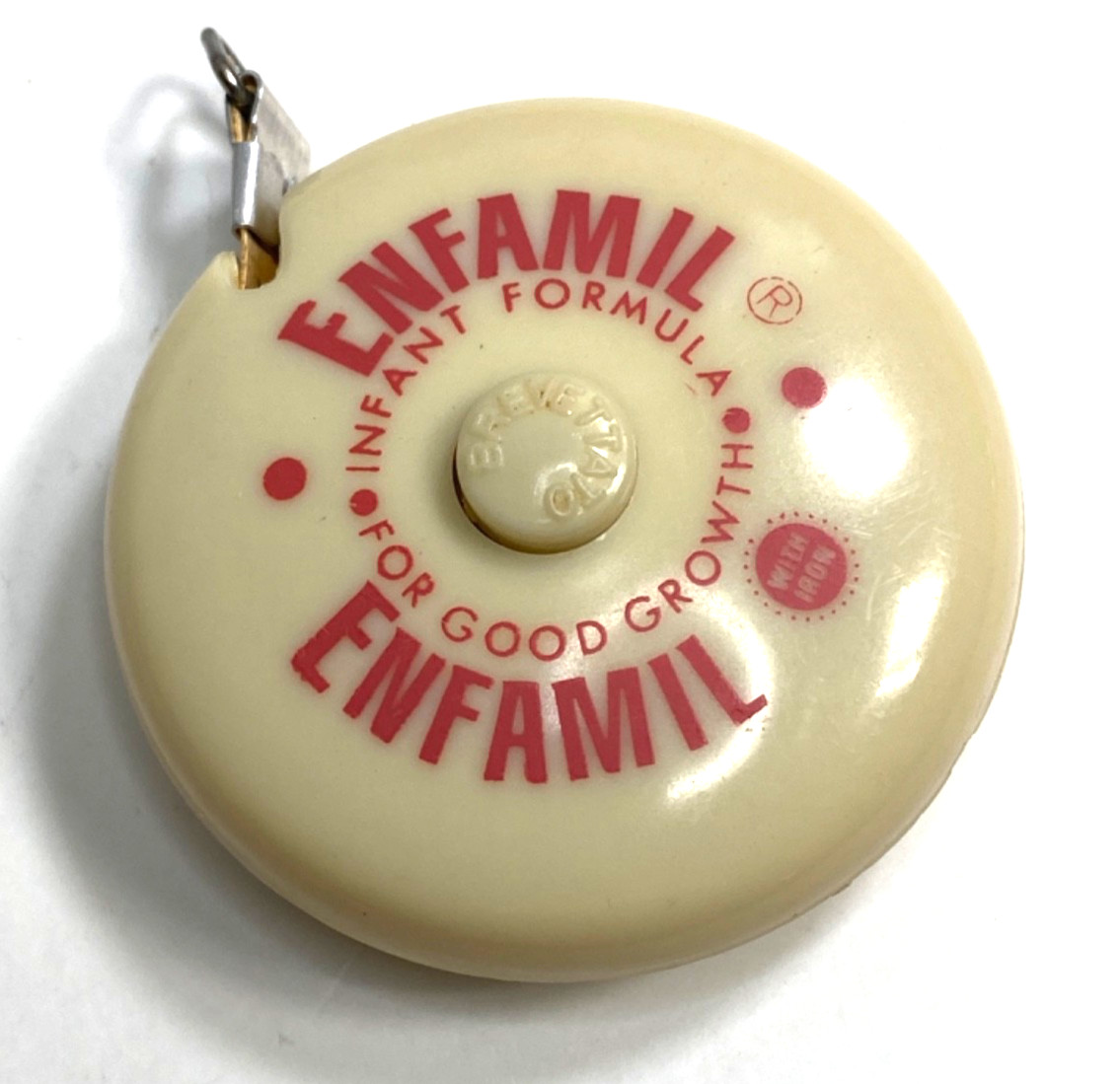 1960s ENFAMIL INFANT FORMULA vintage 5 ft advertising tape measure MADE IN ITALY
