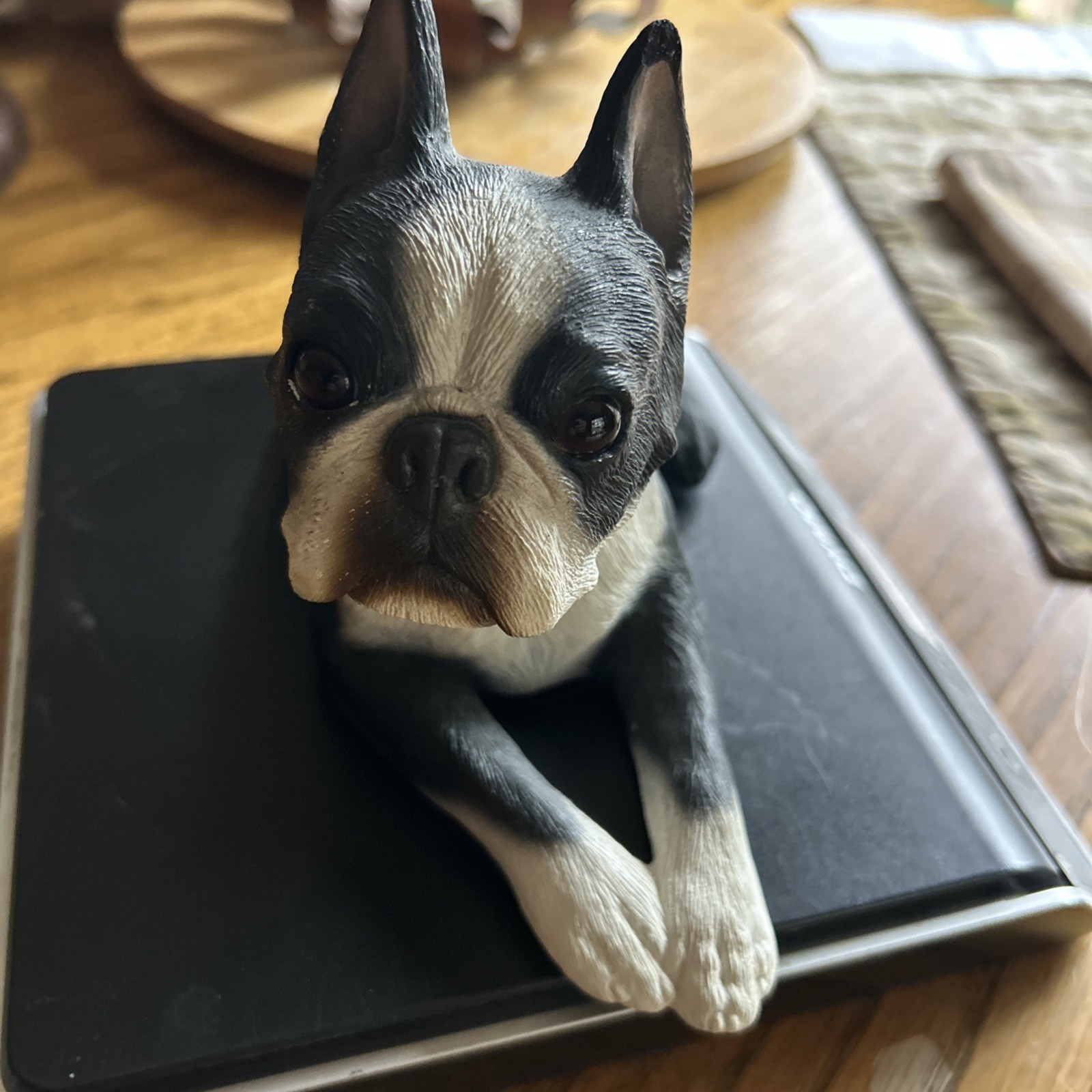 Vintage Sandicast 1985 Boston Terrier Dog 9.5